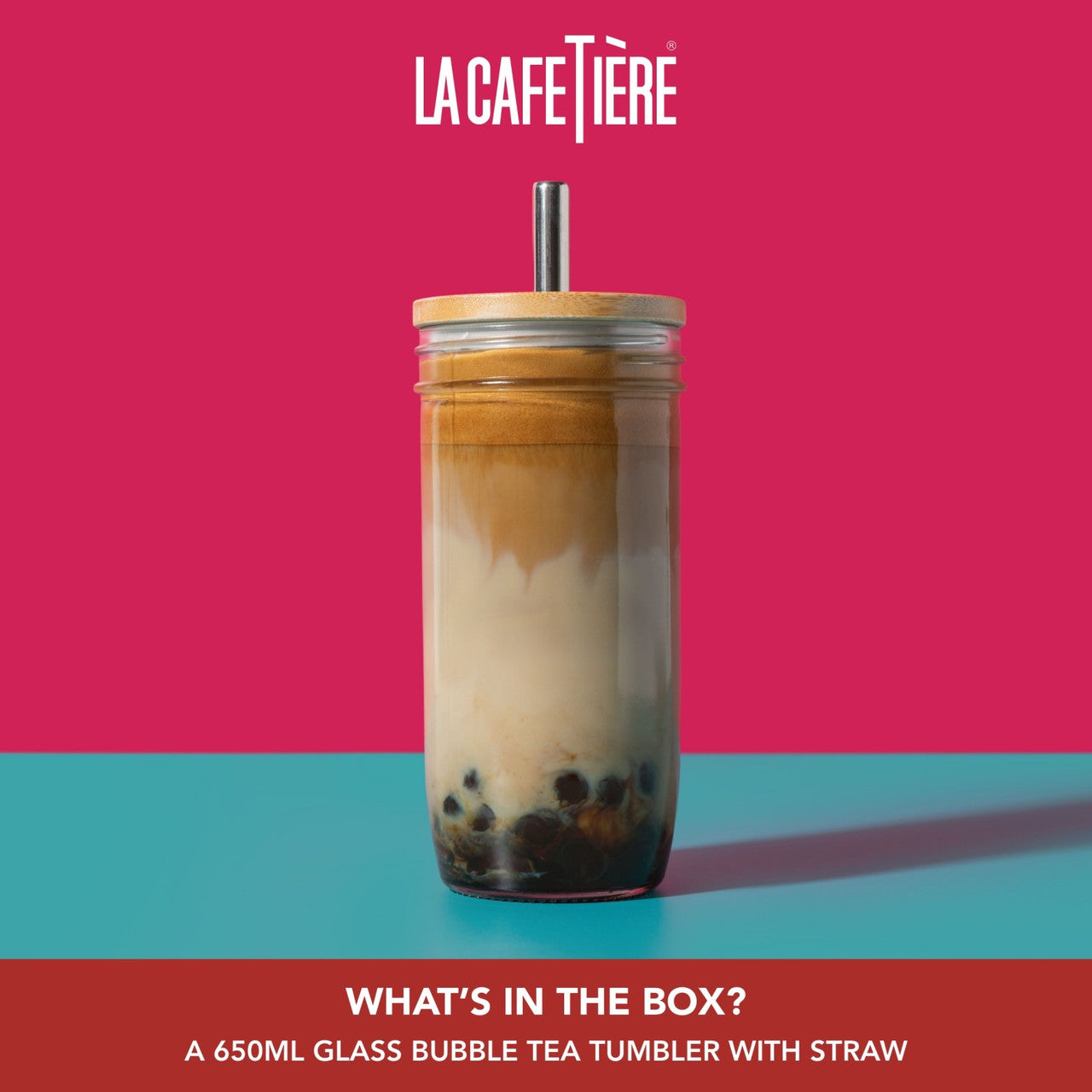 La Cafetière Bubble Tea Tumbler 650ml