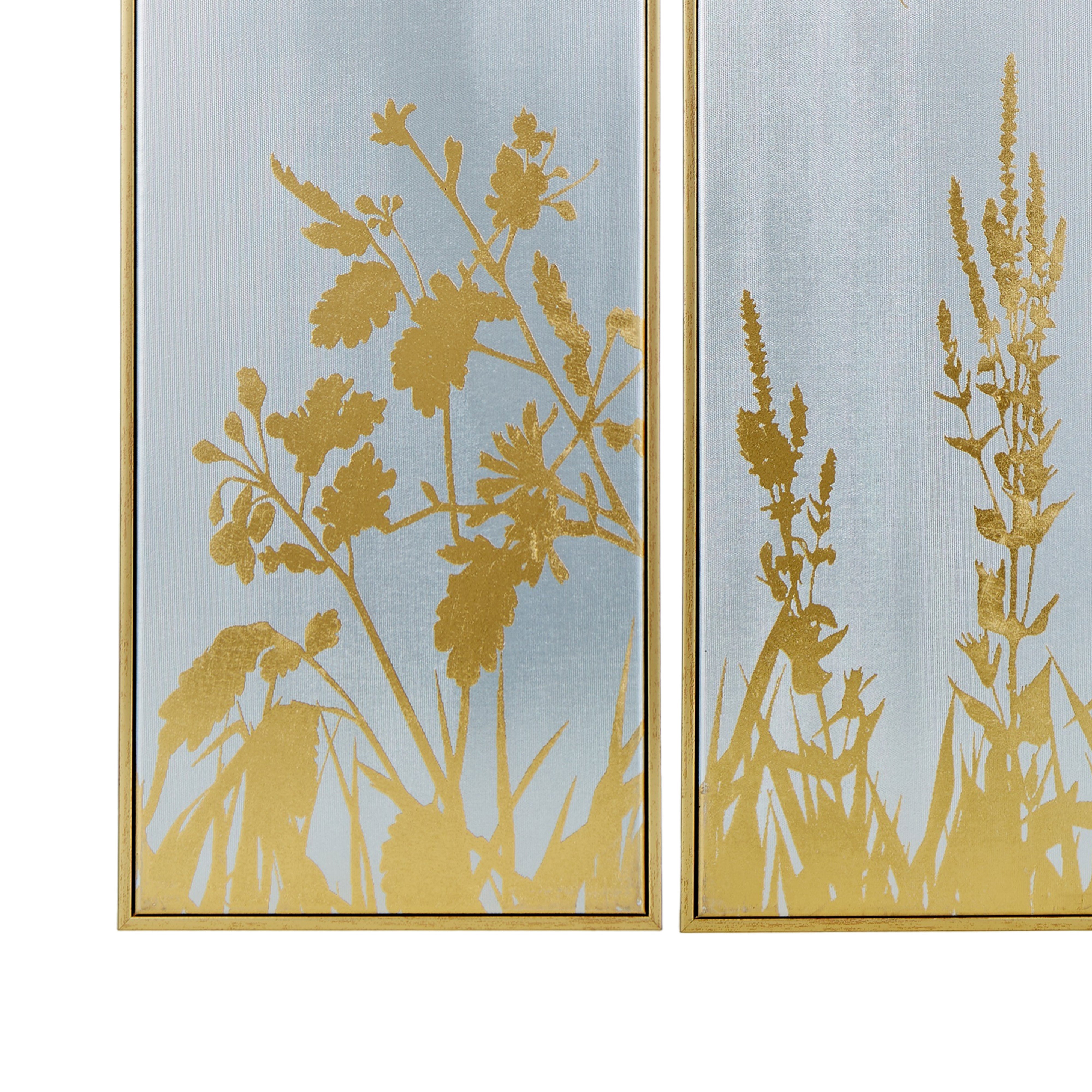 Society Home Metallic Ink Wall Art Silver & Gold