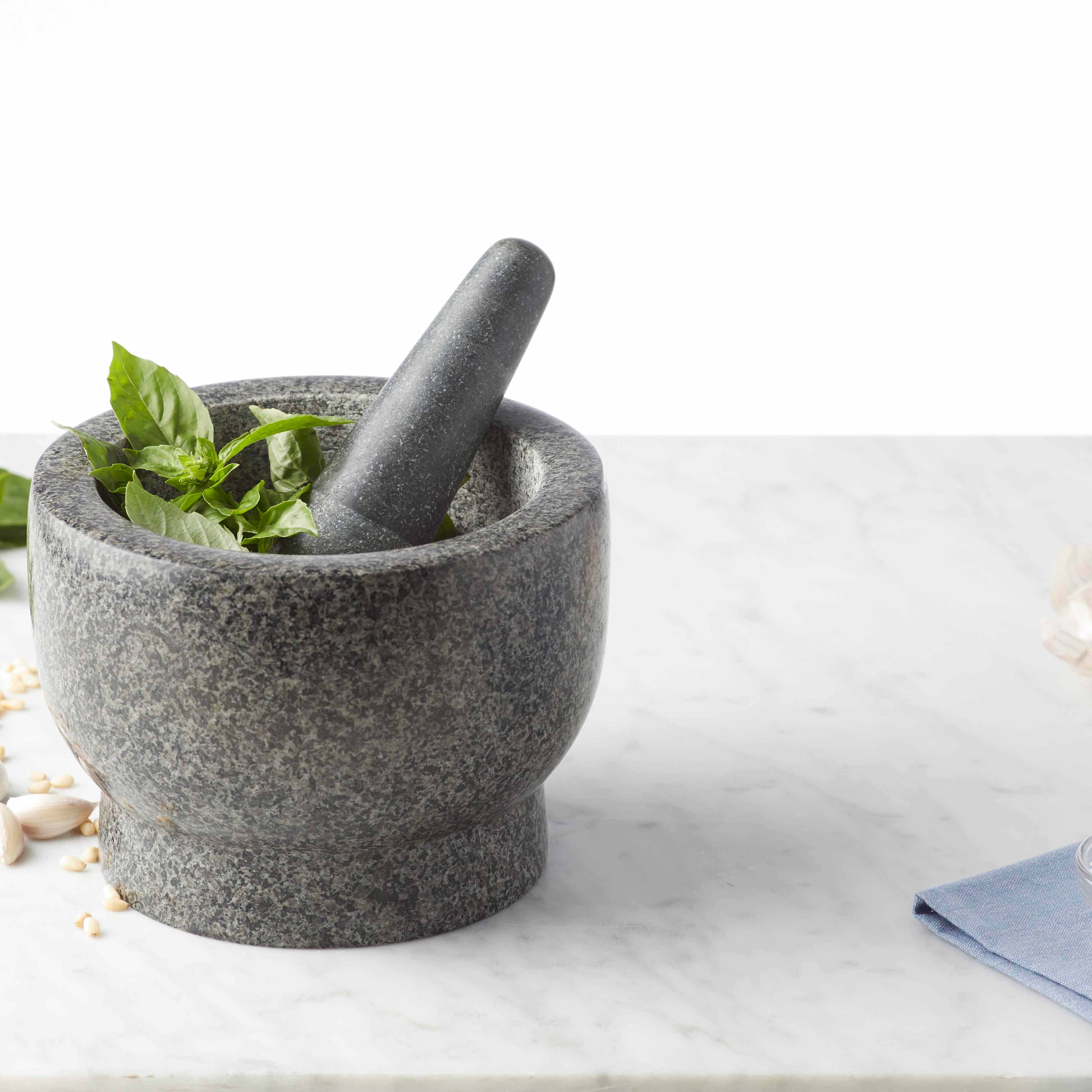 Davis & Waddell Traditional Granite Mortar & Pestle Grey