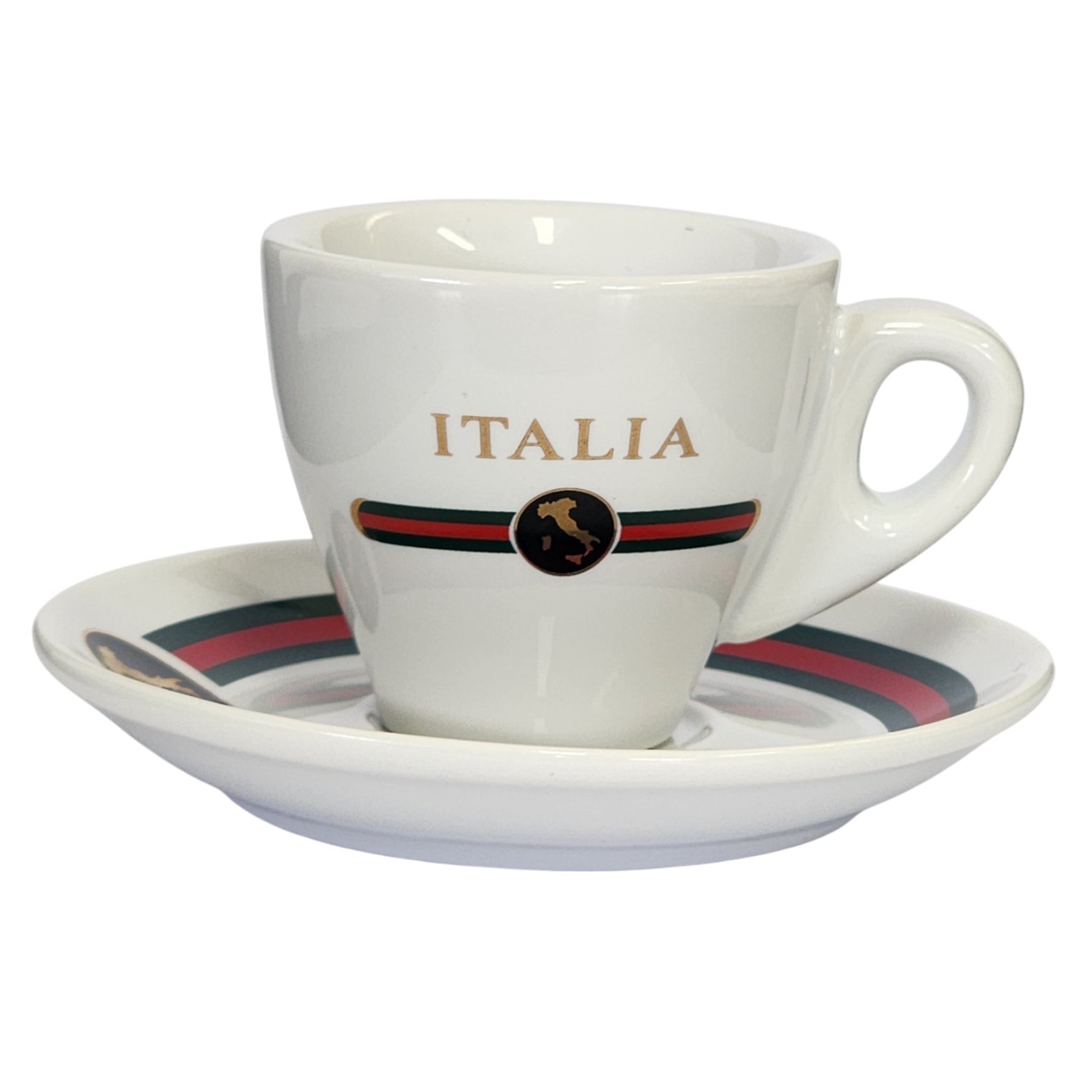 Incasa Signature Italia Espresso Cup and Saucer 90ml 4 Piece