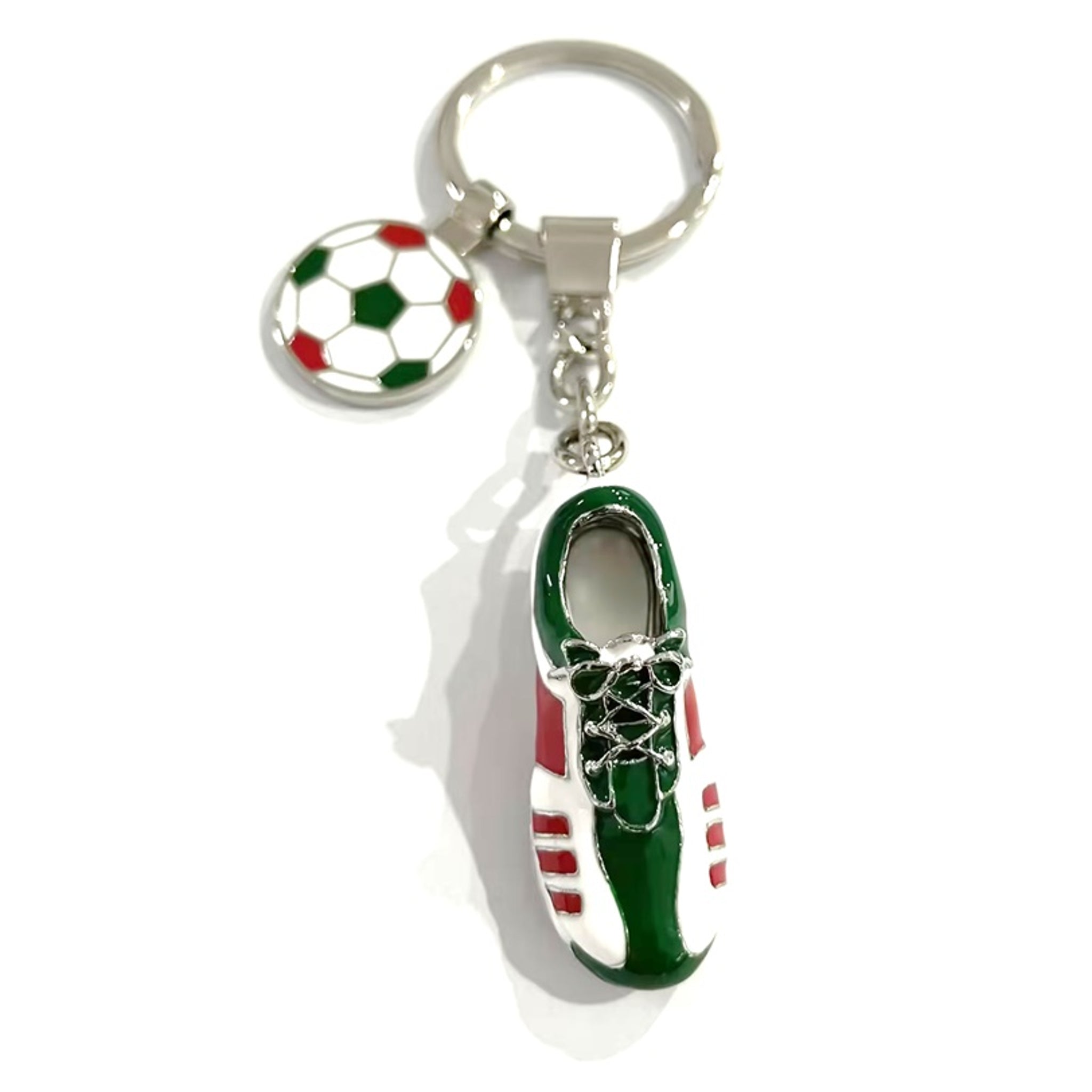 Vogue 80mm Zinc Alloy Italian Boot and Soccer Ball Key Ring