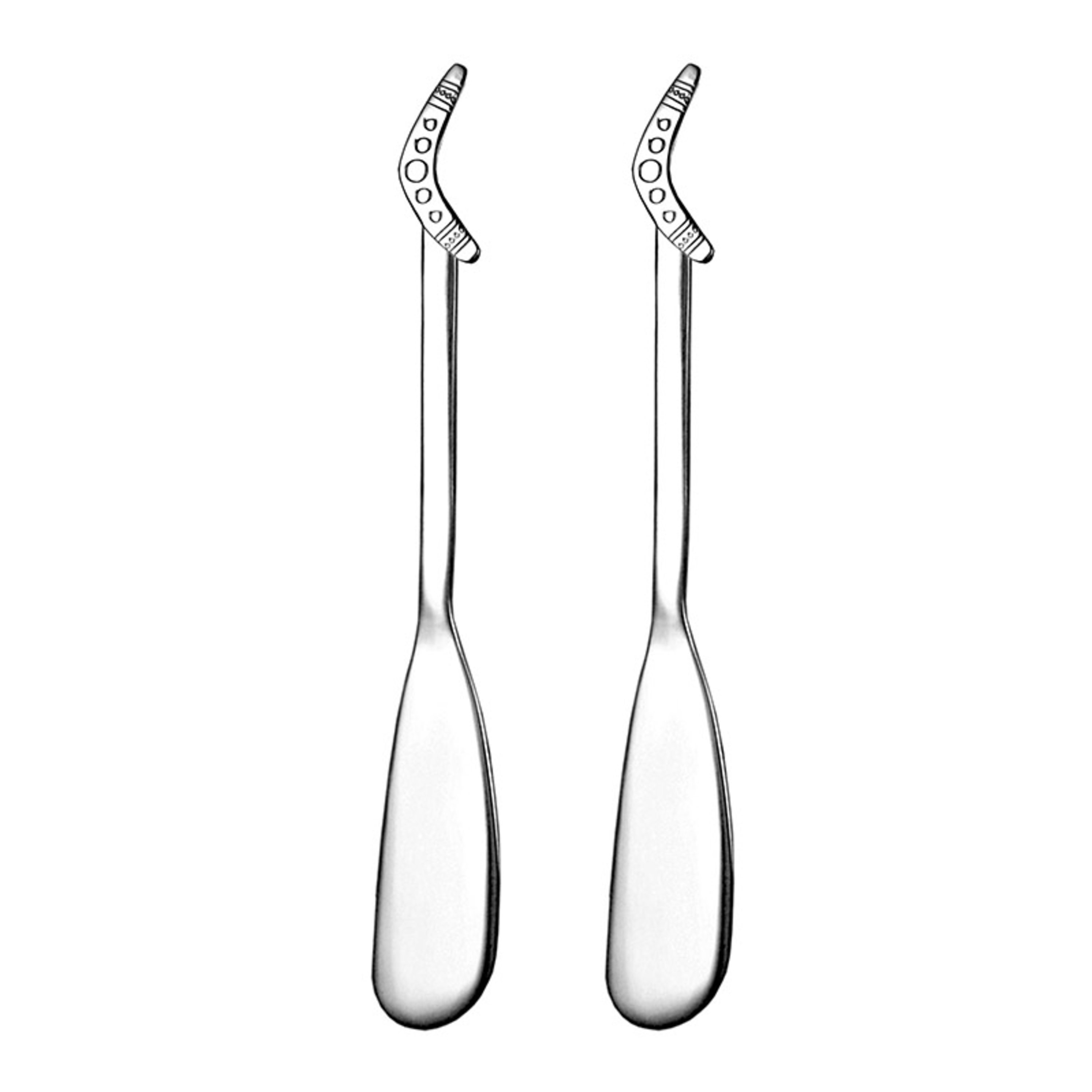 Urban Style Boomerang 2 Piece Pate Knife Set