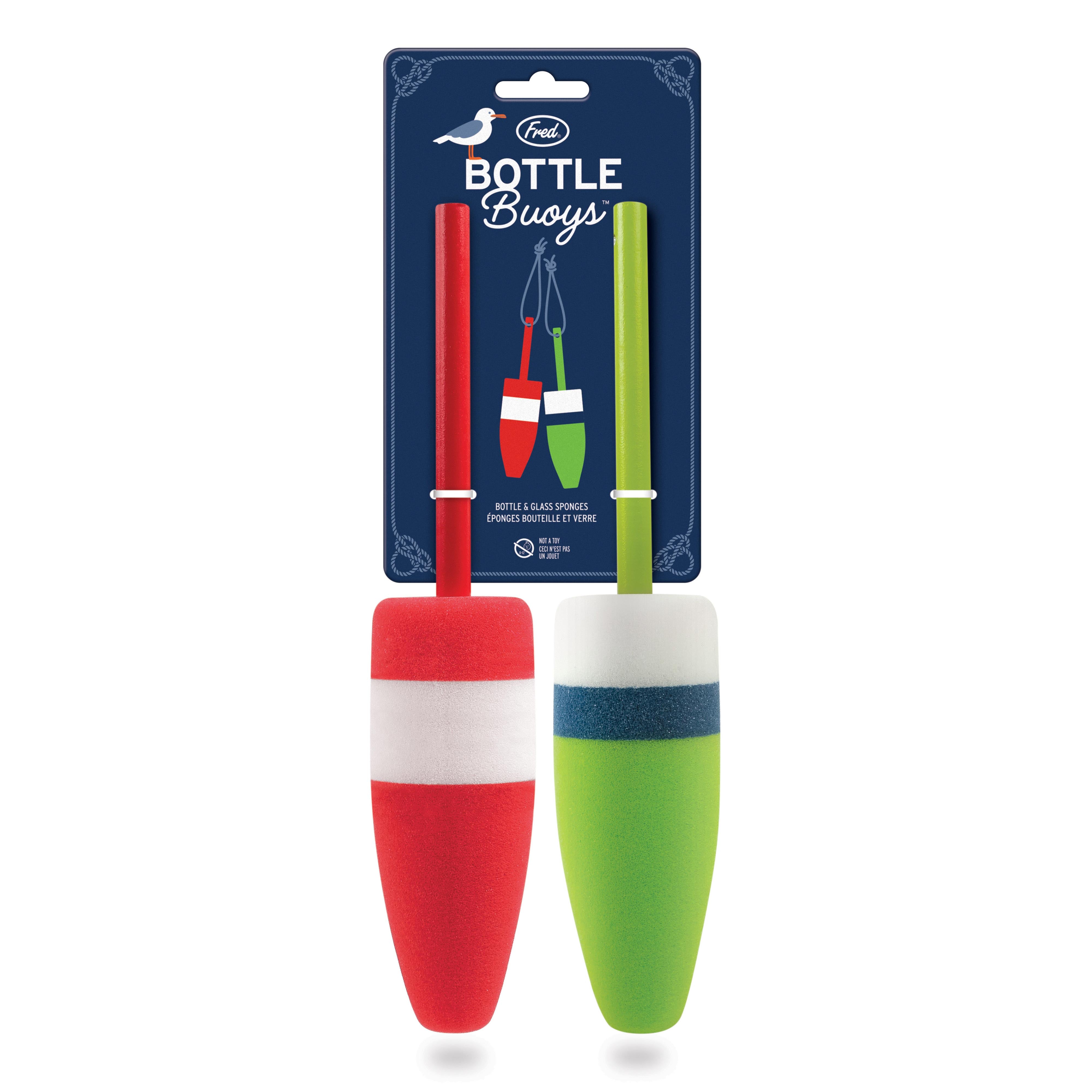 Fred Bottle Buoys Sponges 2 Piece Set Multi-Coloured