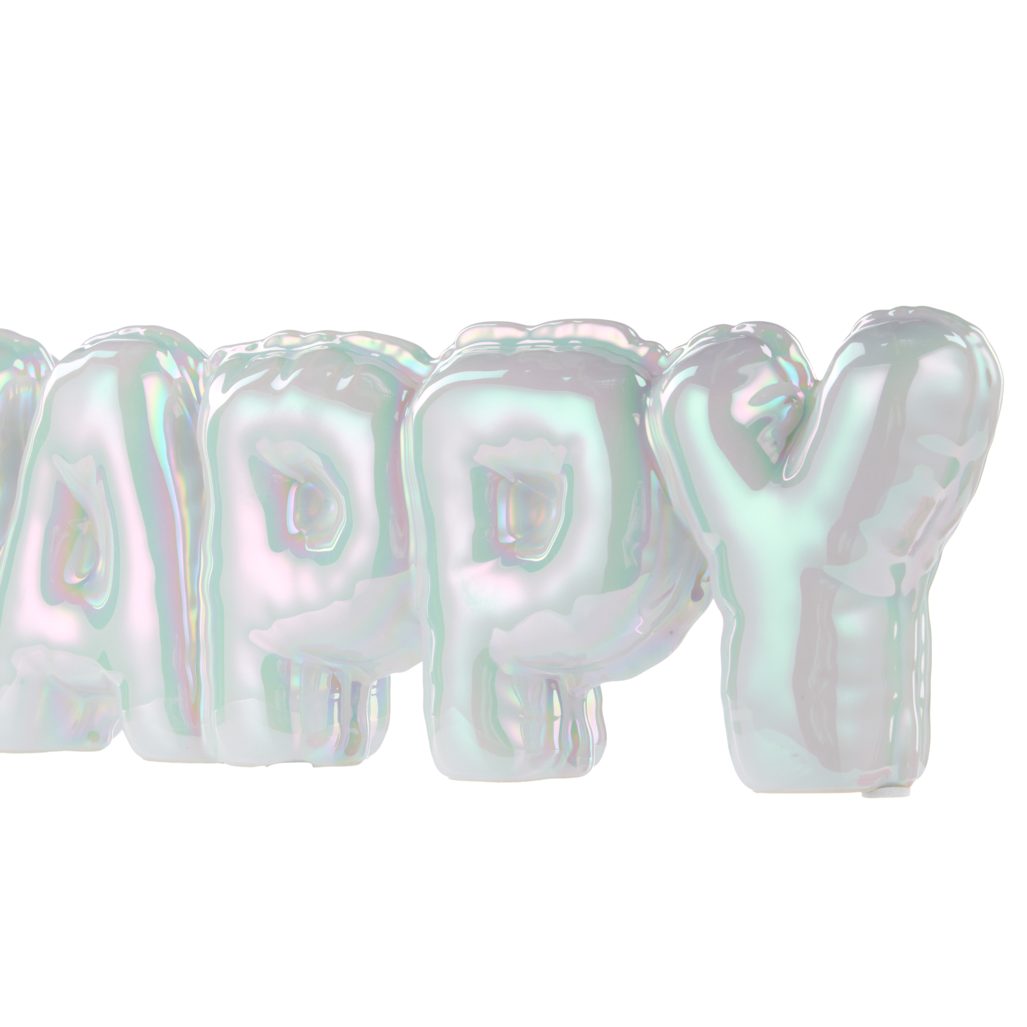 Emporium Happy Balloon Sculpture Pearlescent