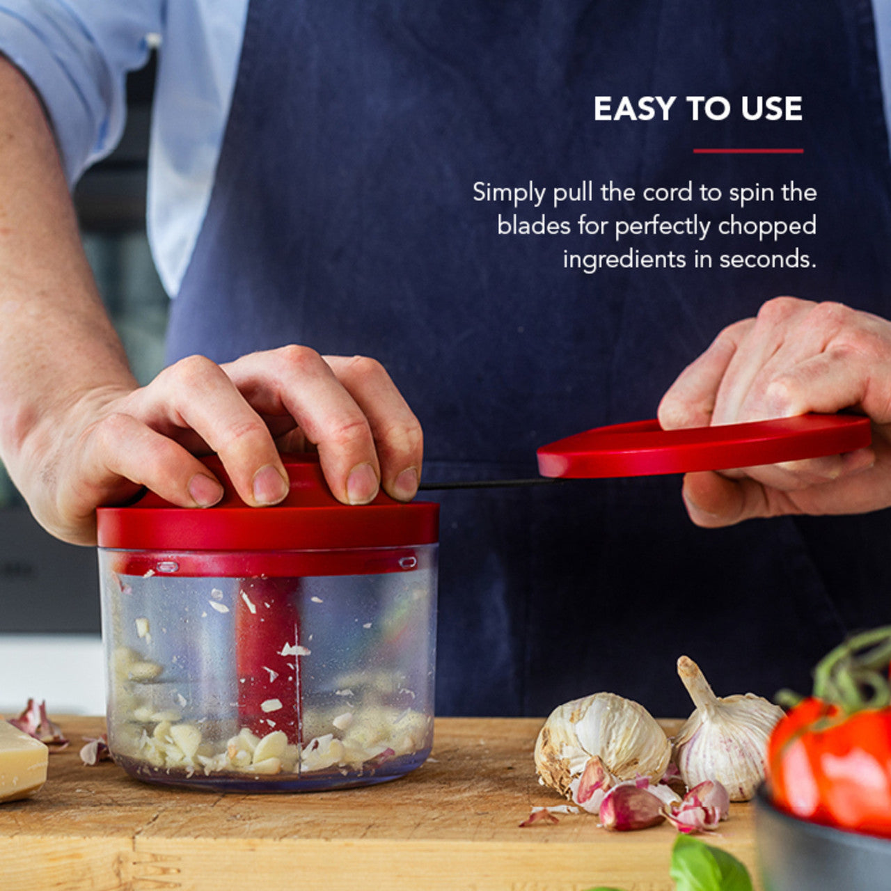 KitchenAid Manual Food Chopper (Empire Red)