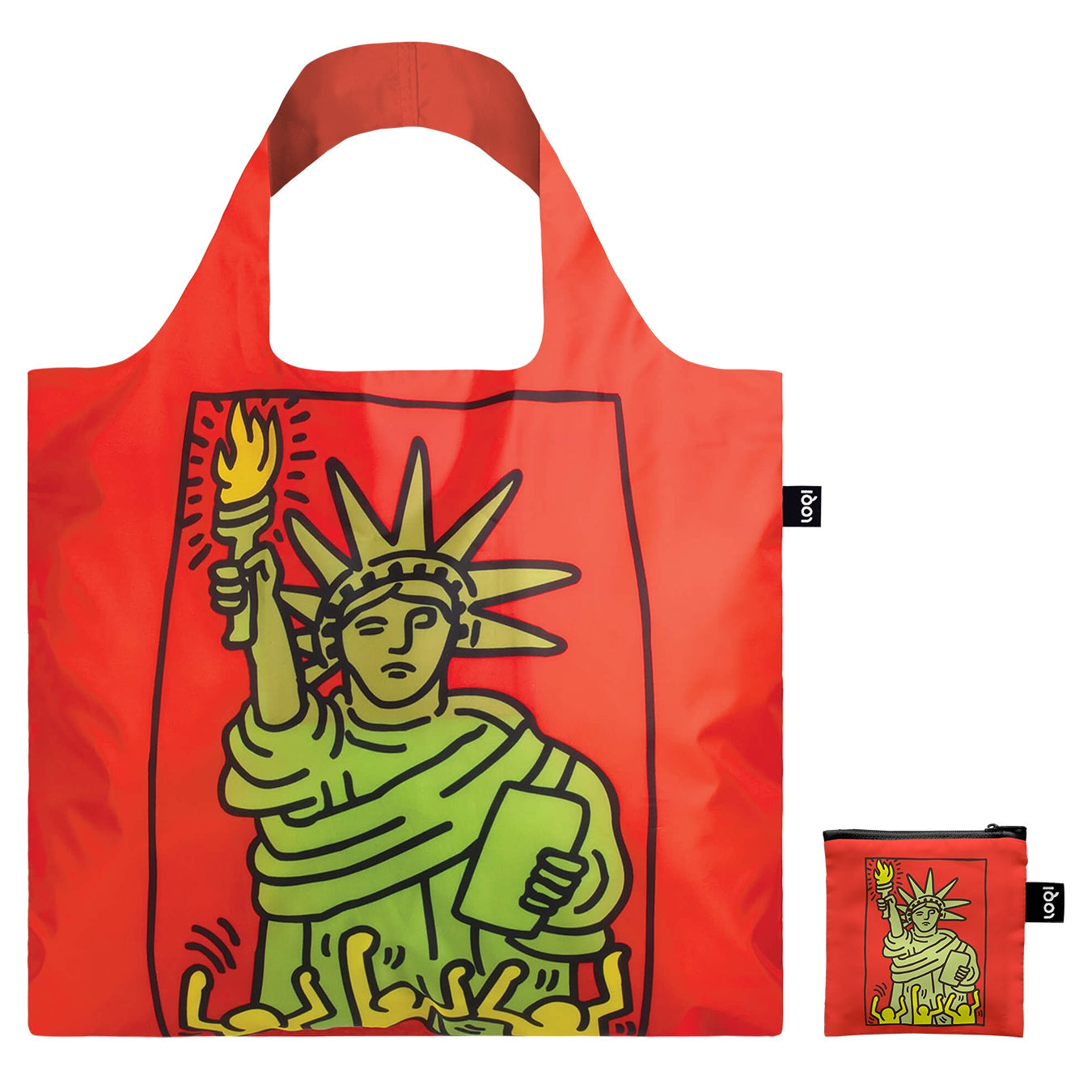 LOQI Keith Haring New York Tote Bag