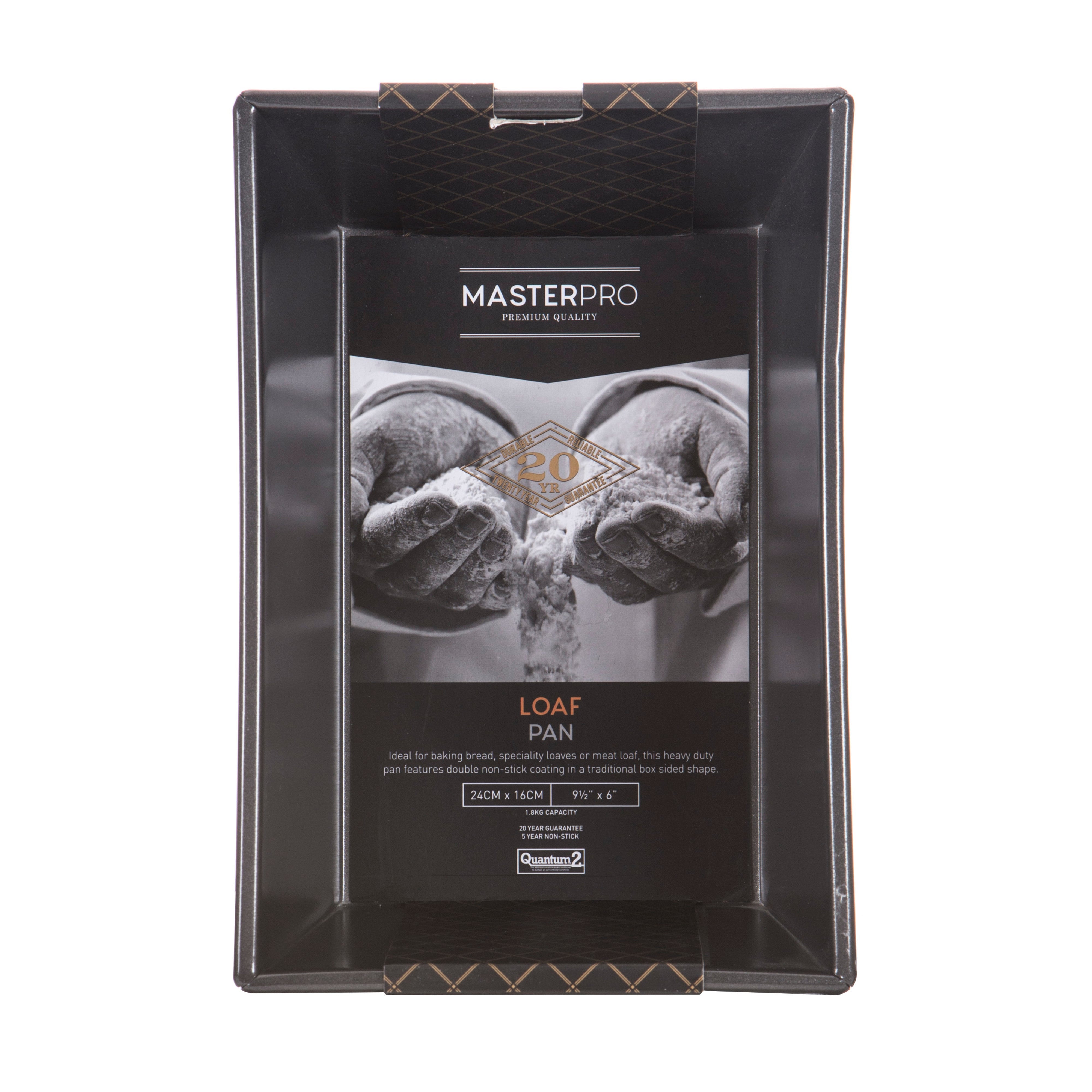MasterPro Non-Stick Box Sided Loaf Pan 24x16cm