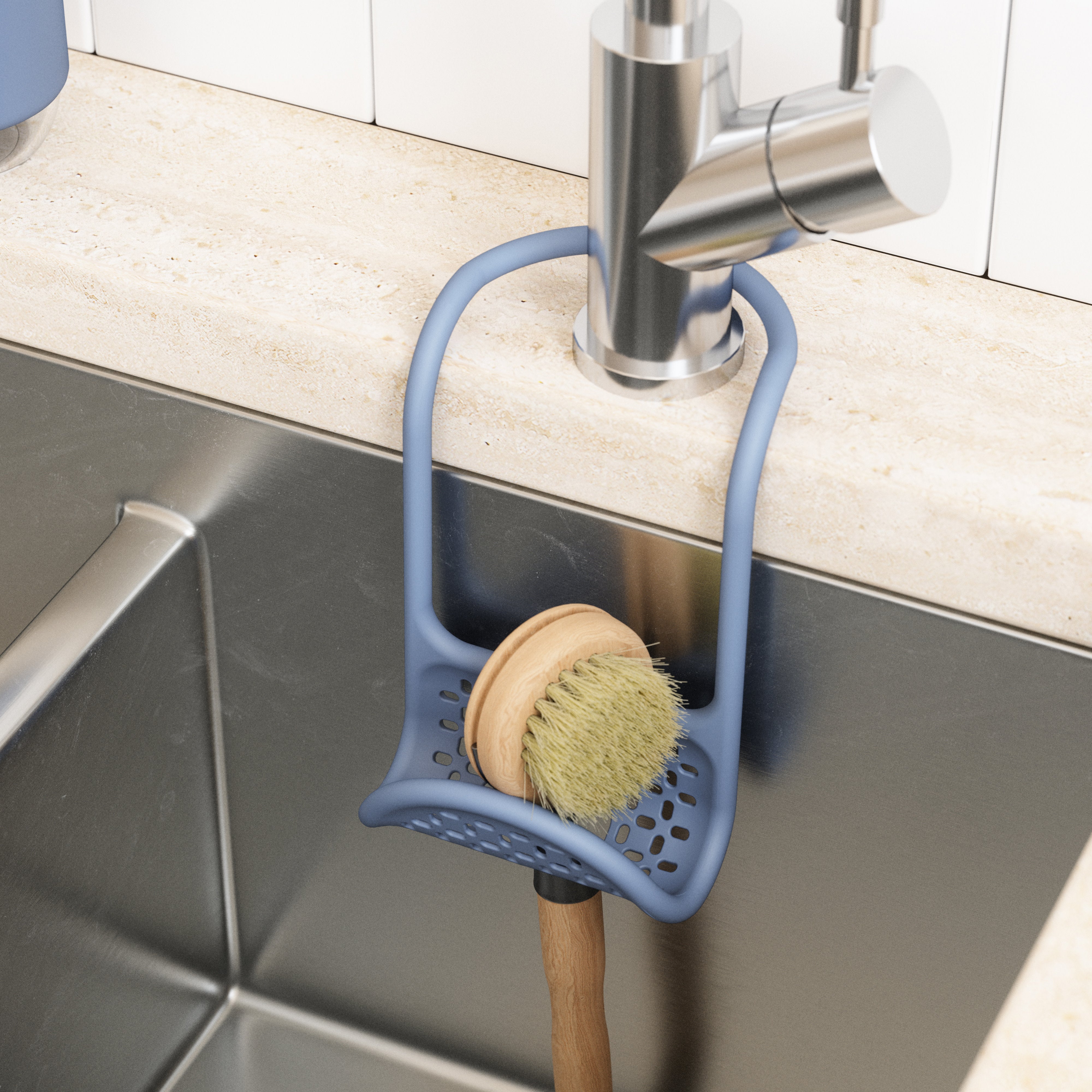 Umbra Sling Sink Caddy Slate Blue