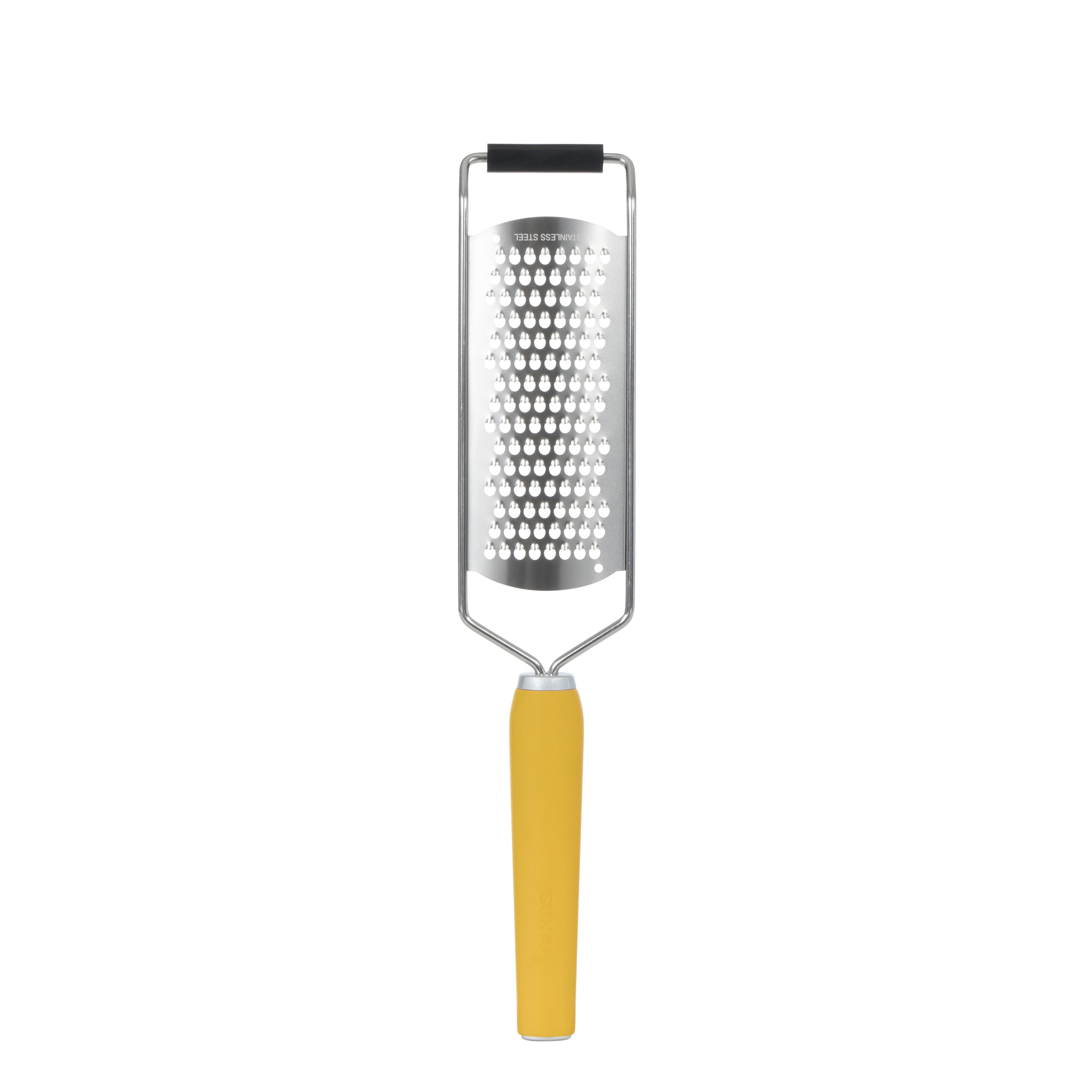 SVNA Premium Stainless Steel Acid Etched Medium Coarse Grater Yellow