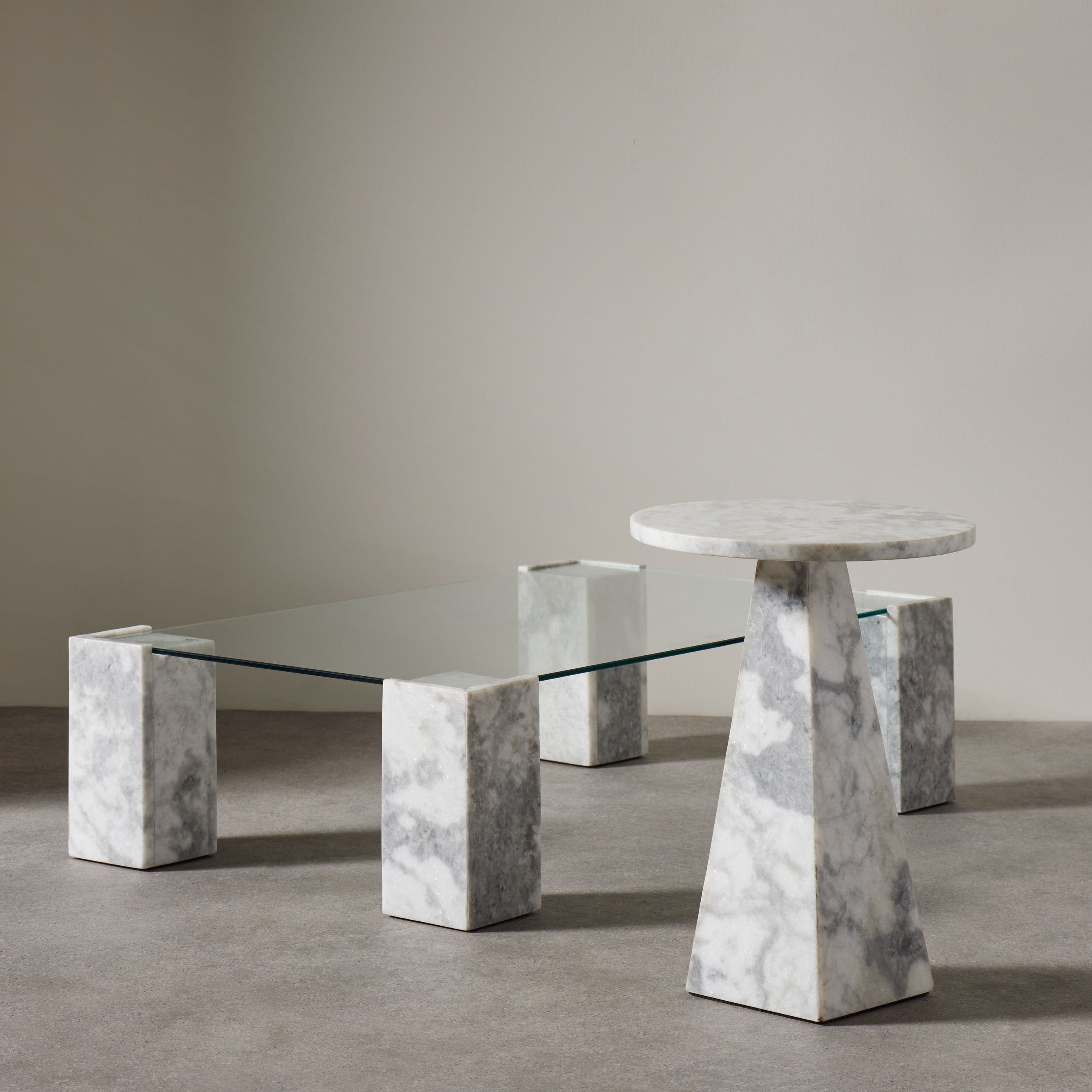 Grand Designs Lark Coffee Table Grey & Clear