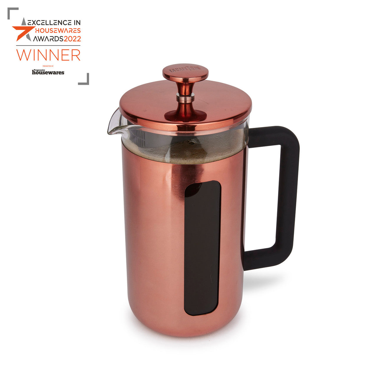 La Cafetière Pisa Stainless Steel Cafetière 8 Cup / 1L (Copper)