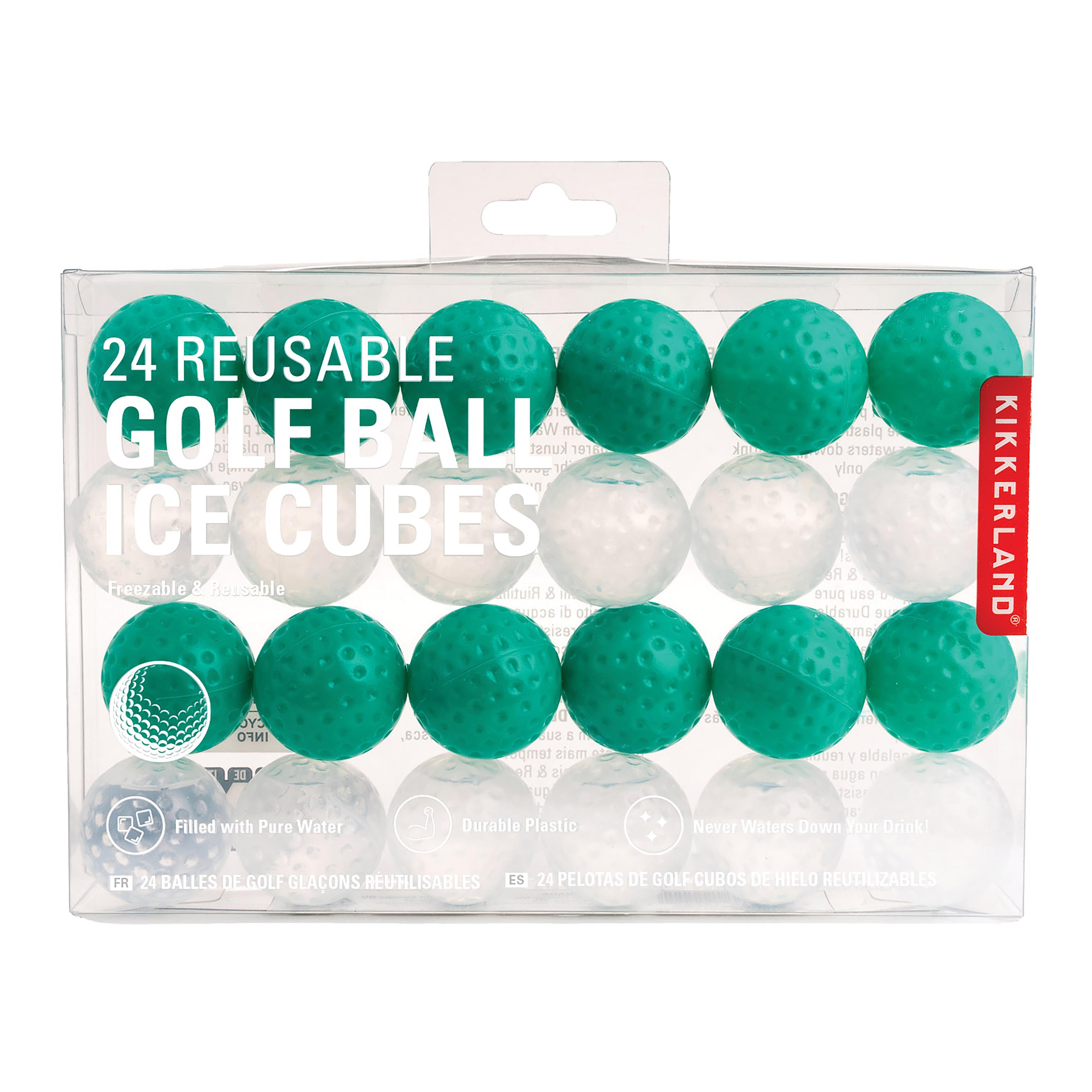 Kikkerland Golf Ball Ice Cubes Green