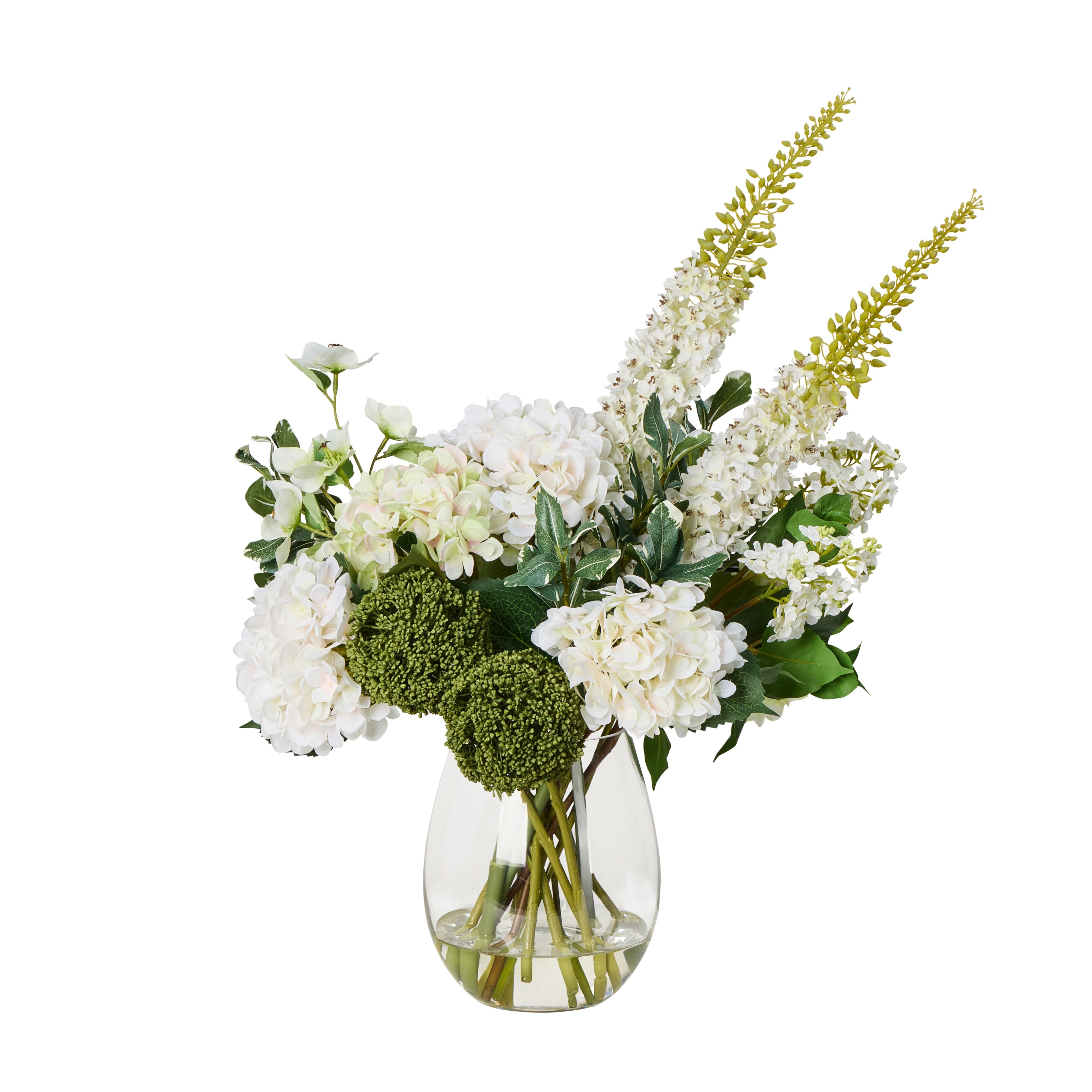 Rogue Allium Lilac Mix - Claire Vase White & Green