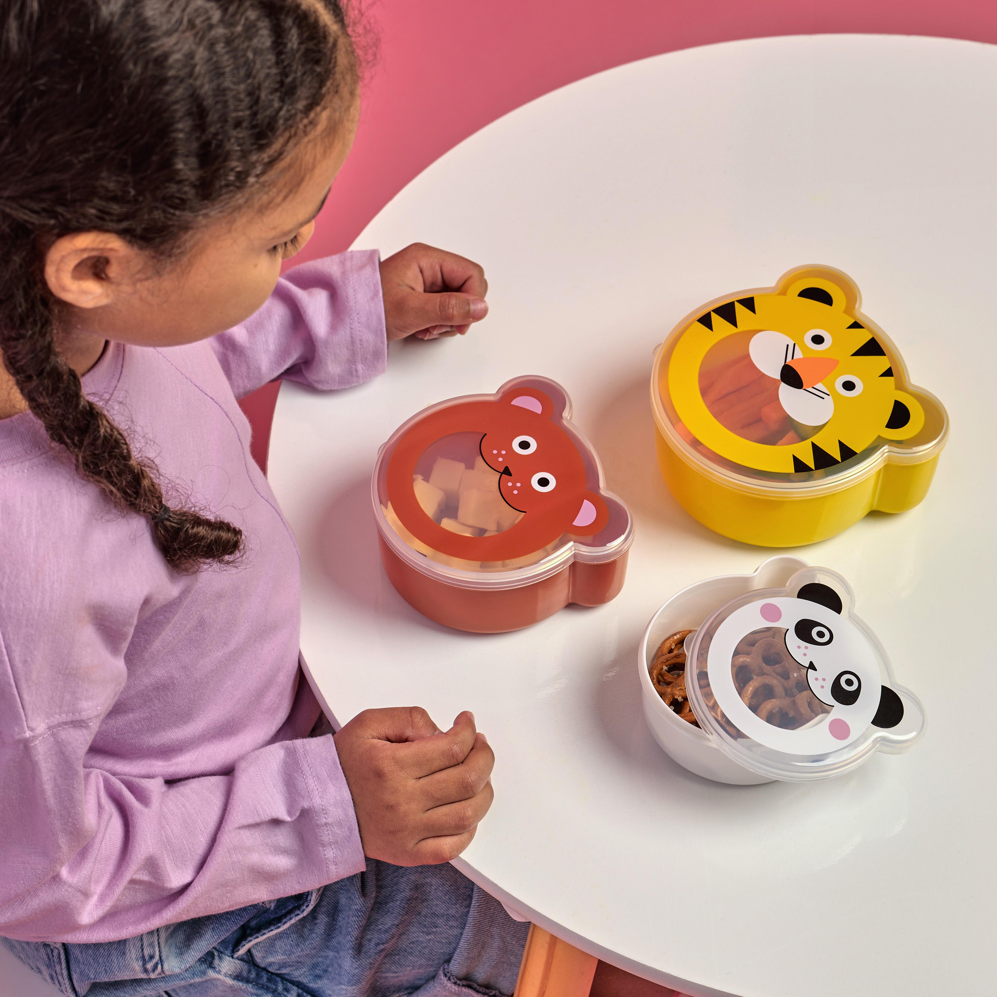 Kidoki On the Go Snack Boxes 3 Piece Set Multi-Coloured