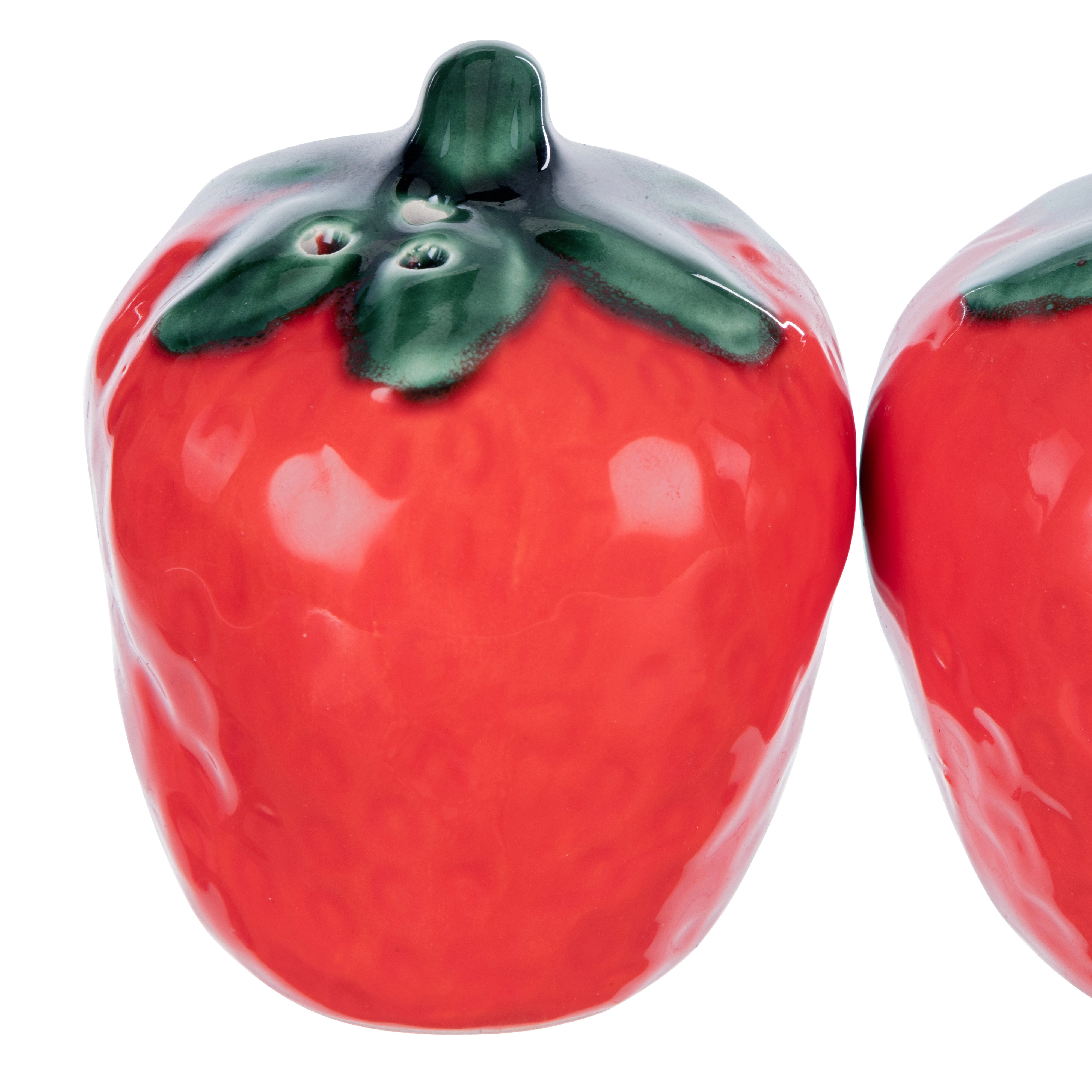 Emporium Strawberry Fields Salt and Pepper Shakers Red & Green