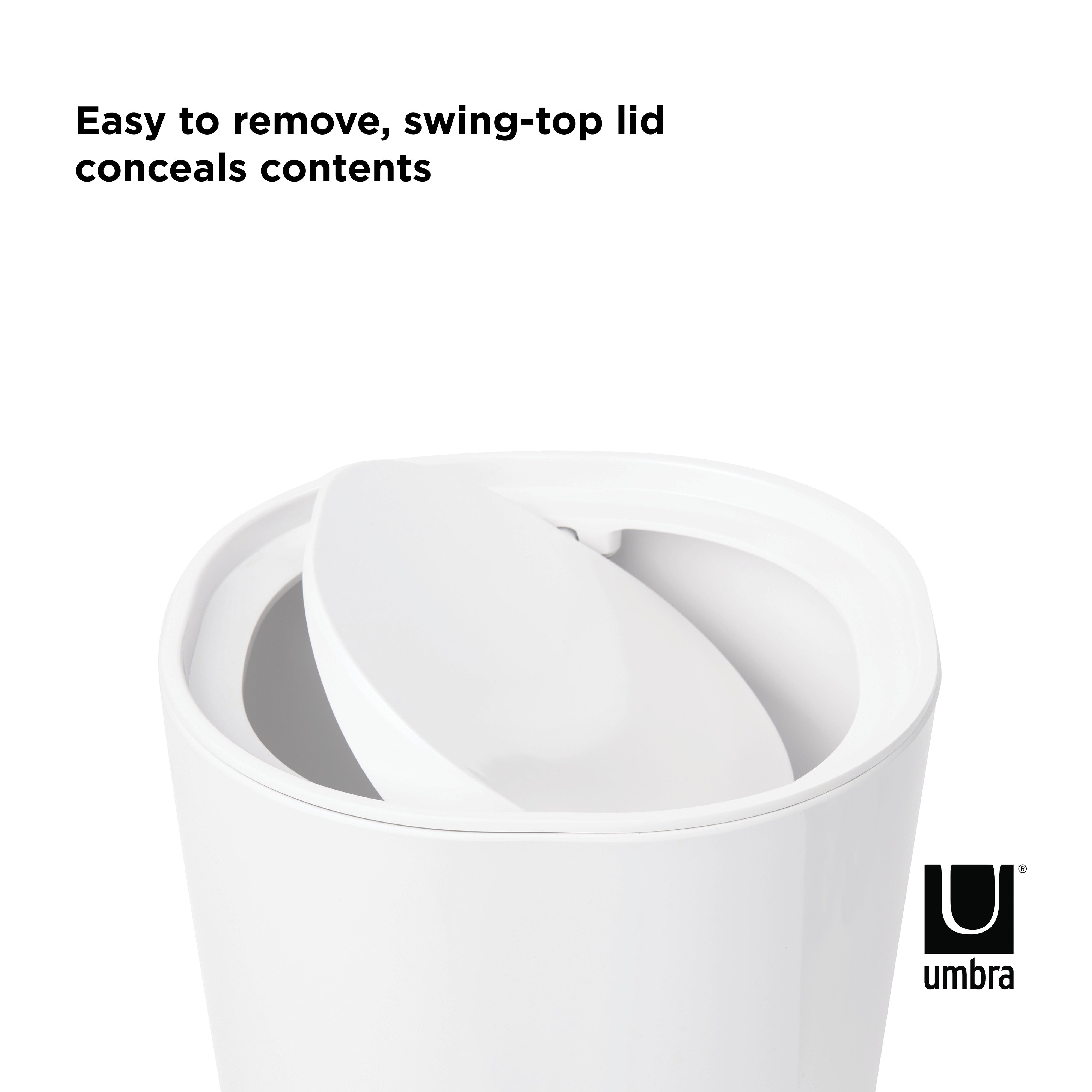 Umbra Step Waste Can with Lid
