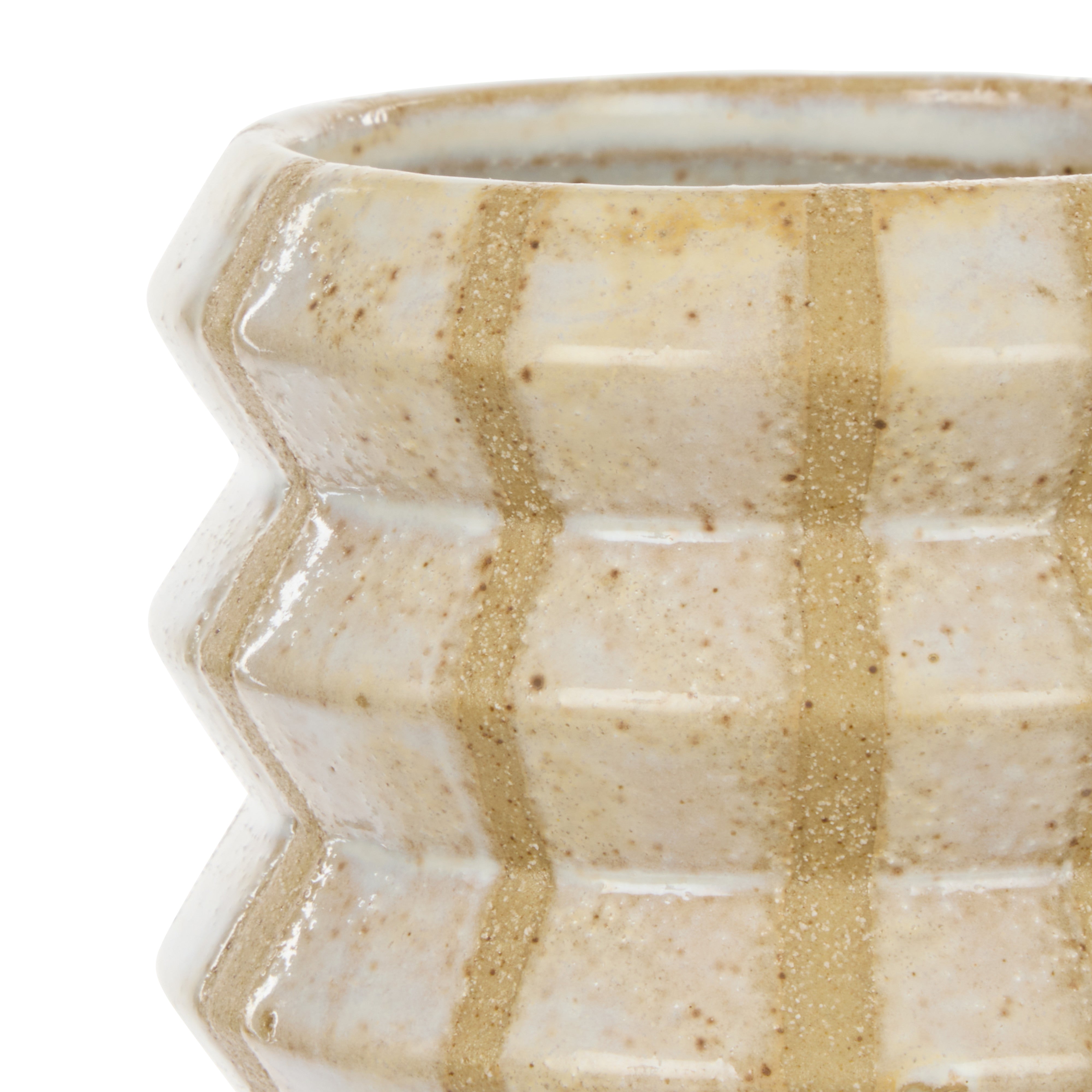 Amalfi Pippin Bathroom Tumbler White & Natural