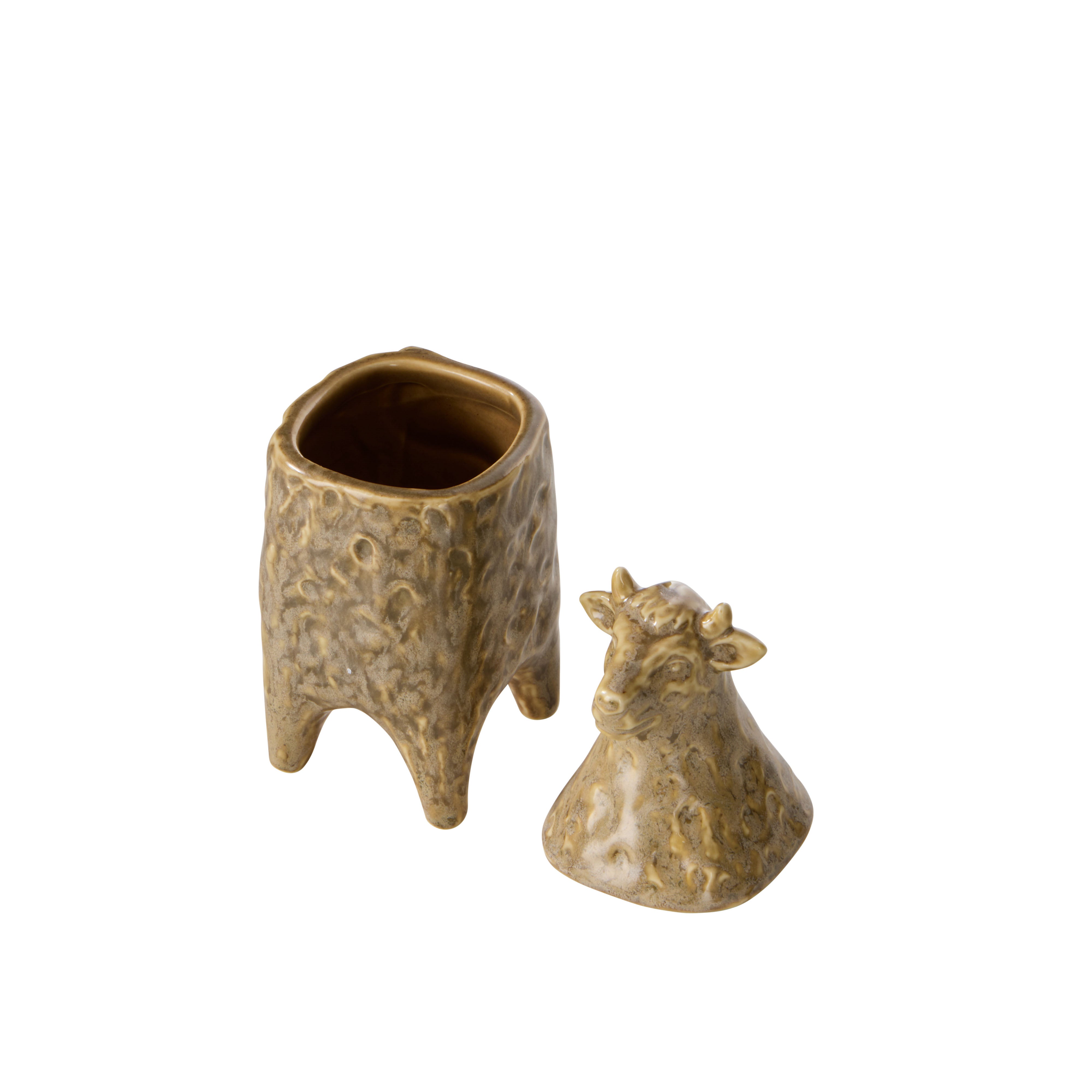 Amalfi Ari Cow Jar Green Reactive