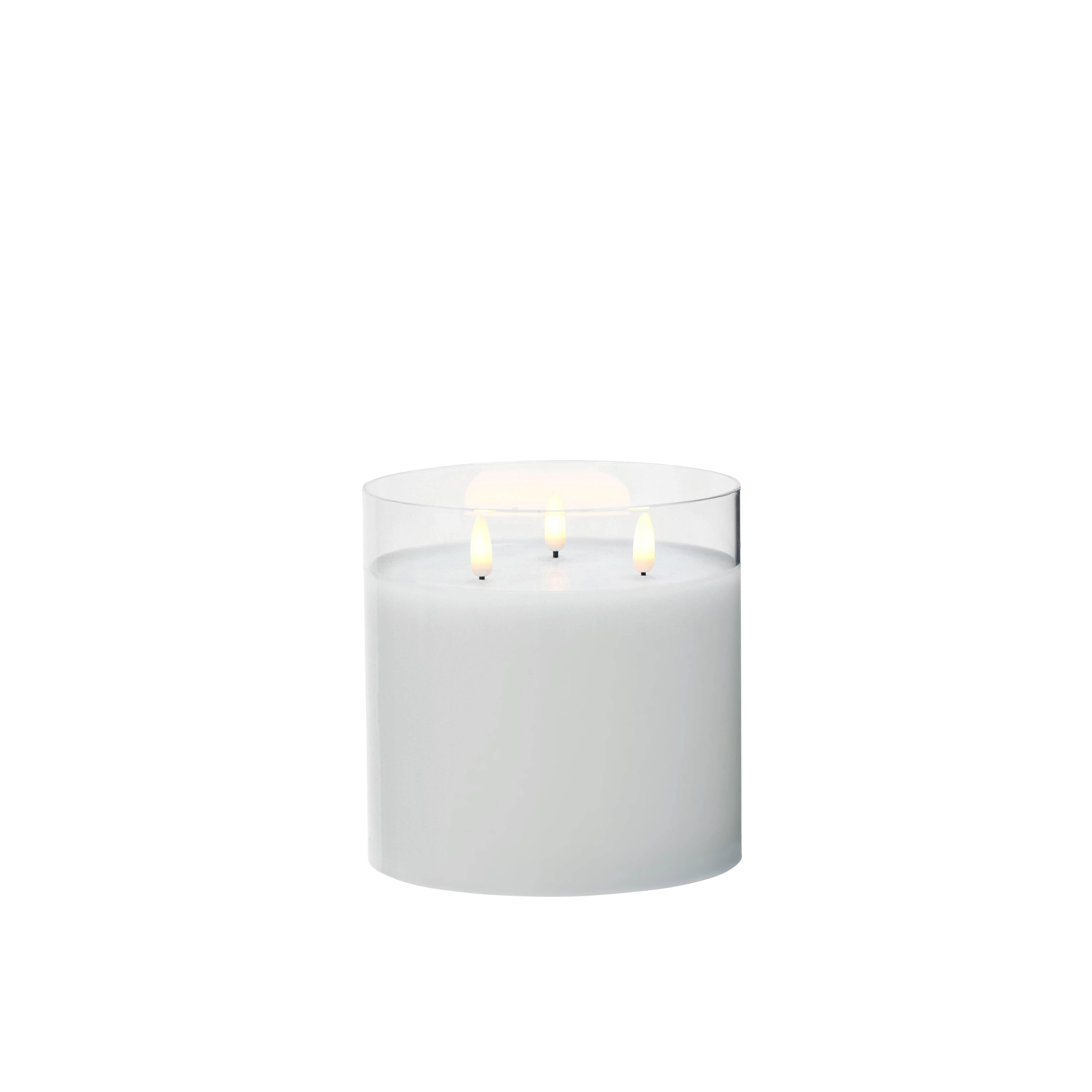 Rogue Glass Triflame Candle Clear 15cm