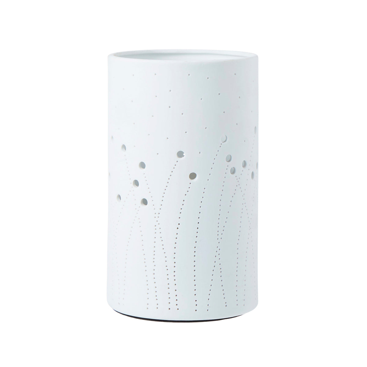 Emporium Cylinder Lamp- Cutout White