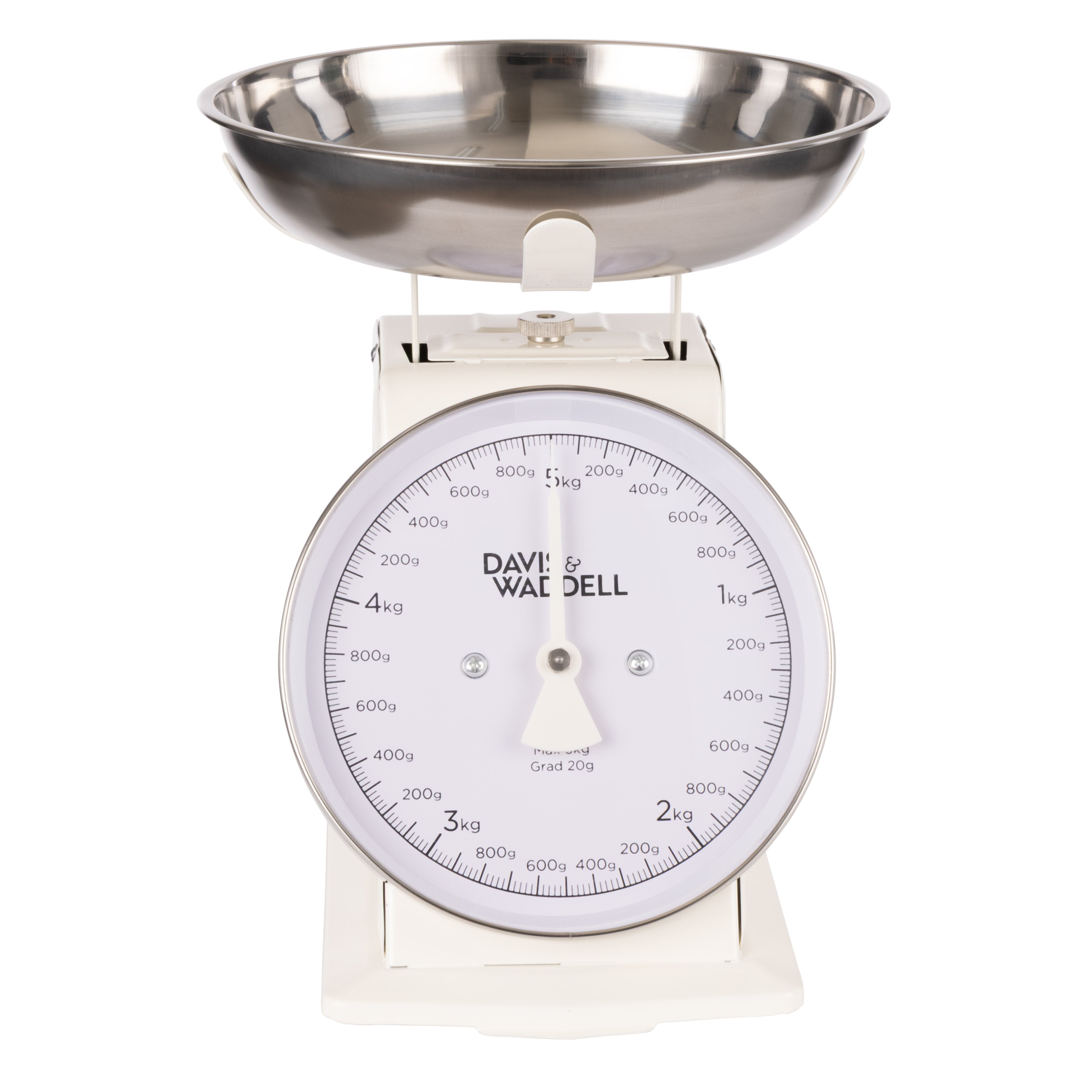 Davis & Waddell Newbury Mechanical Timer and Scale 2 Piece Set Cream