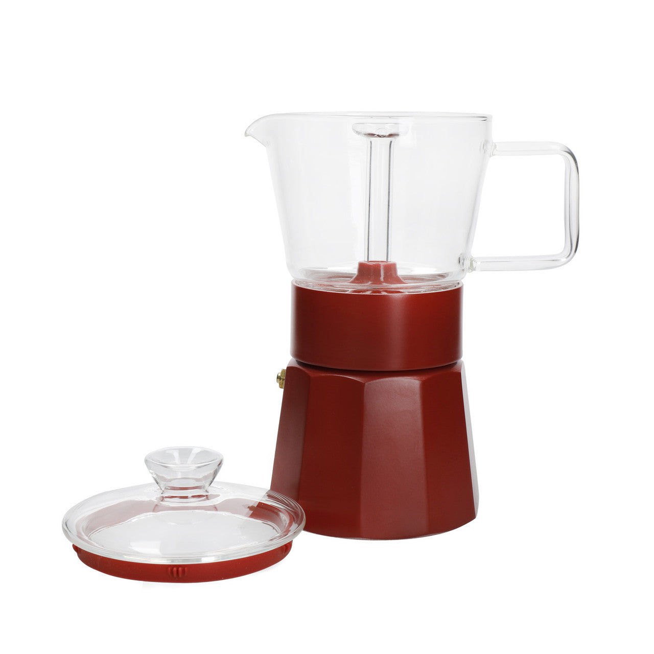 La Cafetière Verona Glass Espresso Maker 6 Cup / 240ml (Red)