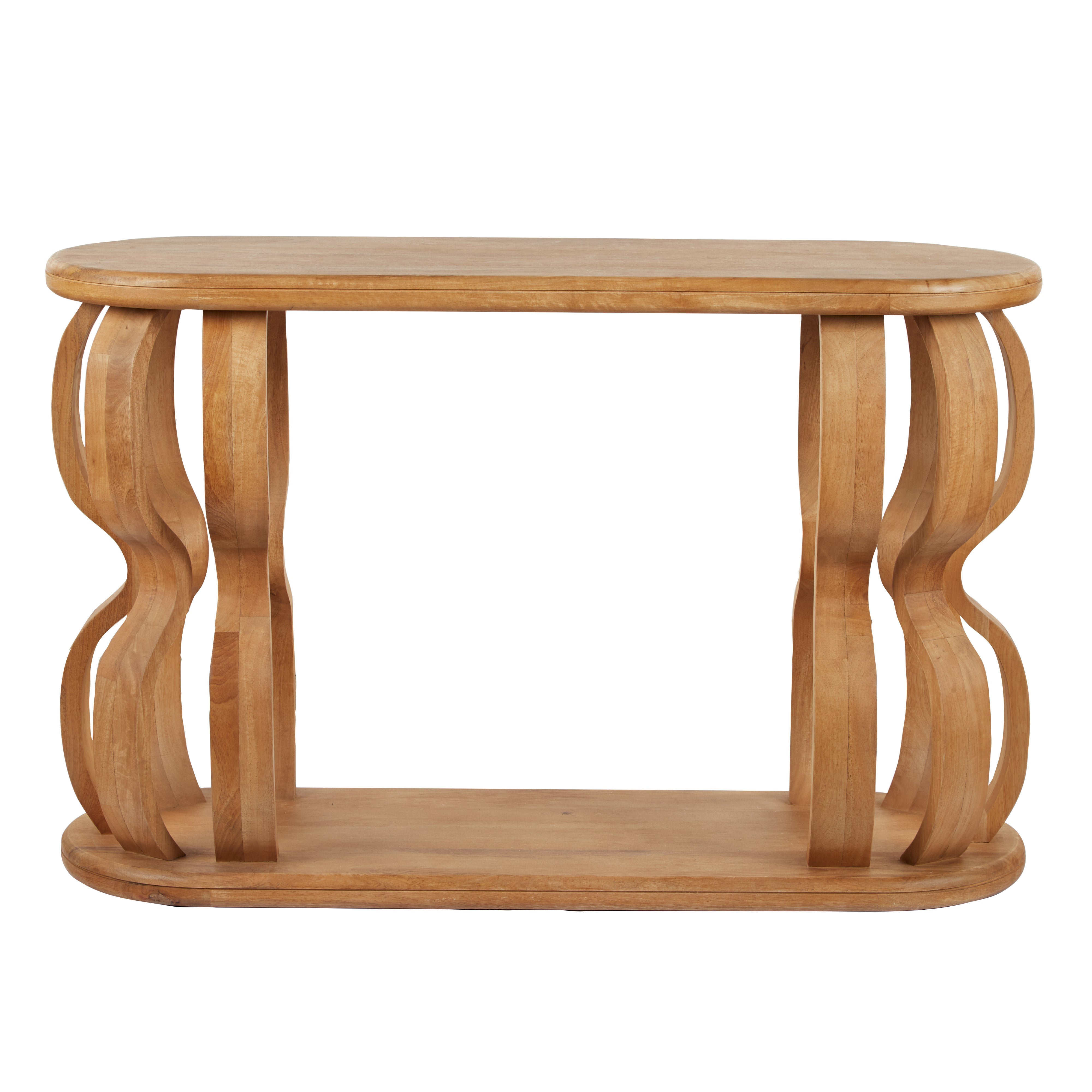 Amalfi Billow Console Table Brown