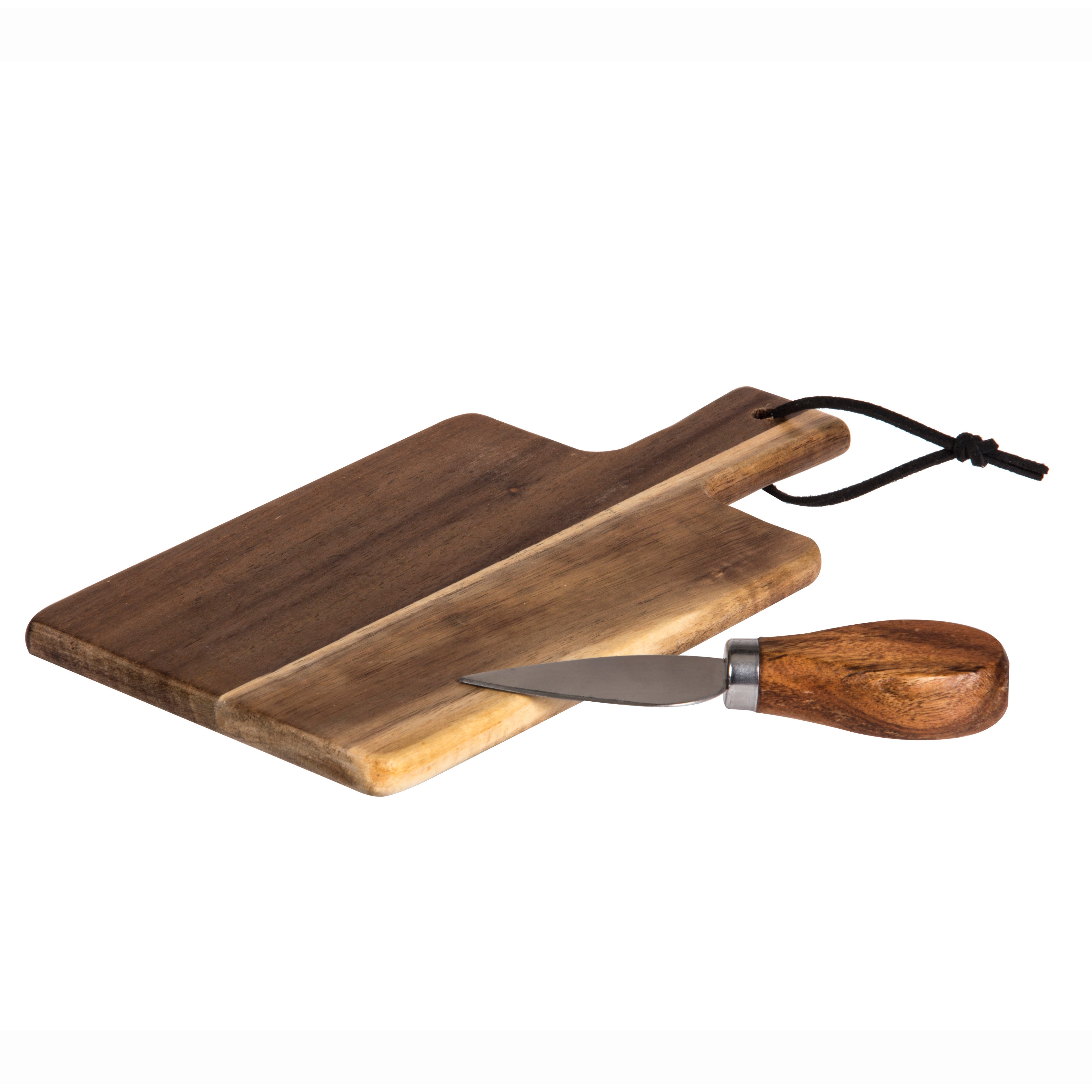 Davis & Waddell Fine Foods Cheese Tasting Paddle with Knife Natural & Stainless Steel
