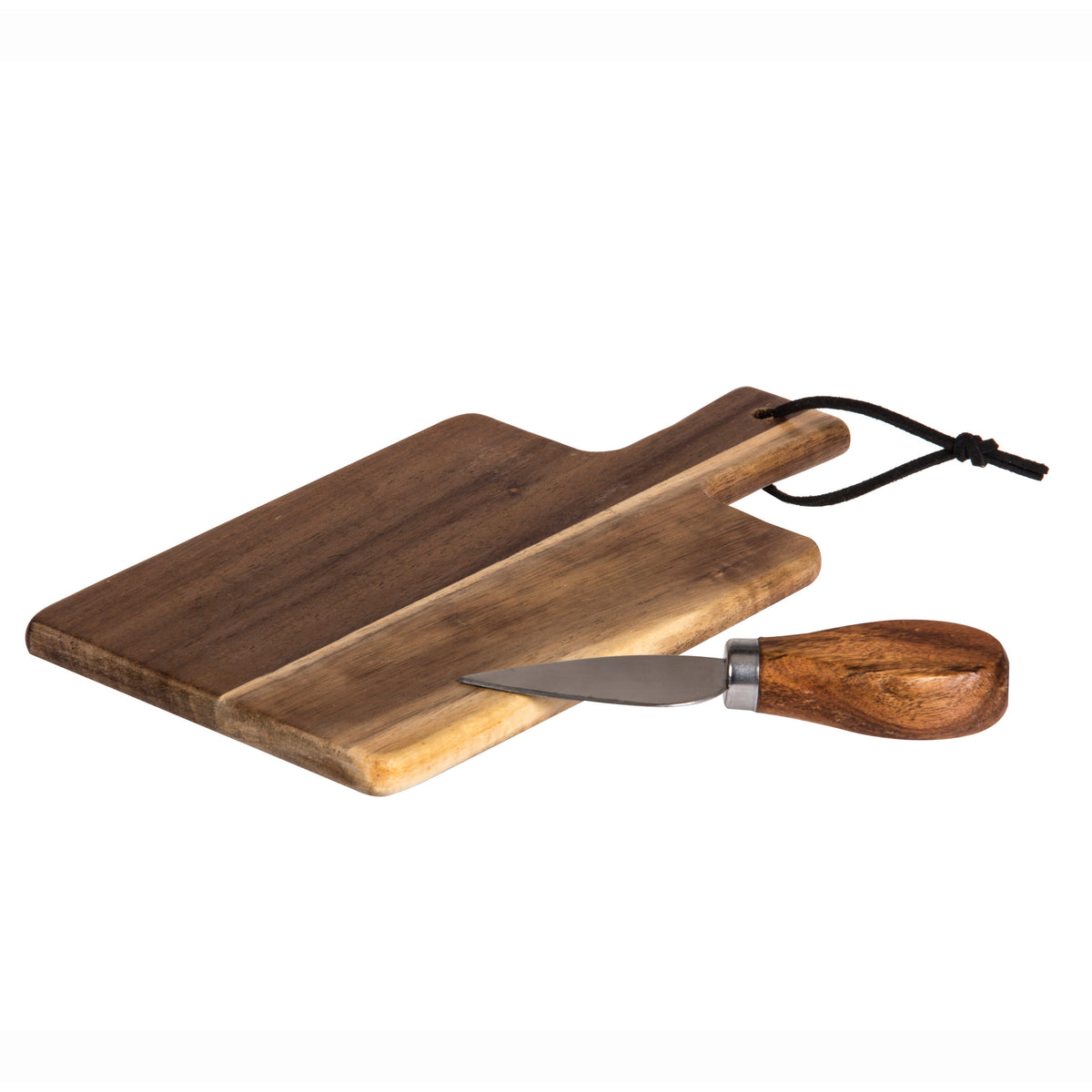 Davis & Waddell Fine Foods Cheese Tasting Paddle with Knife Natural & Stainless Steel