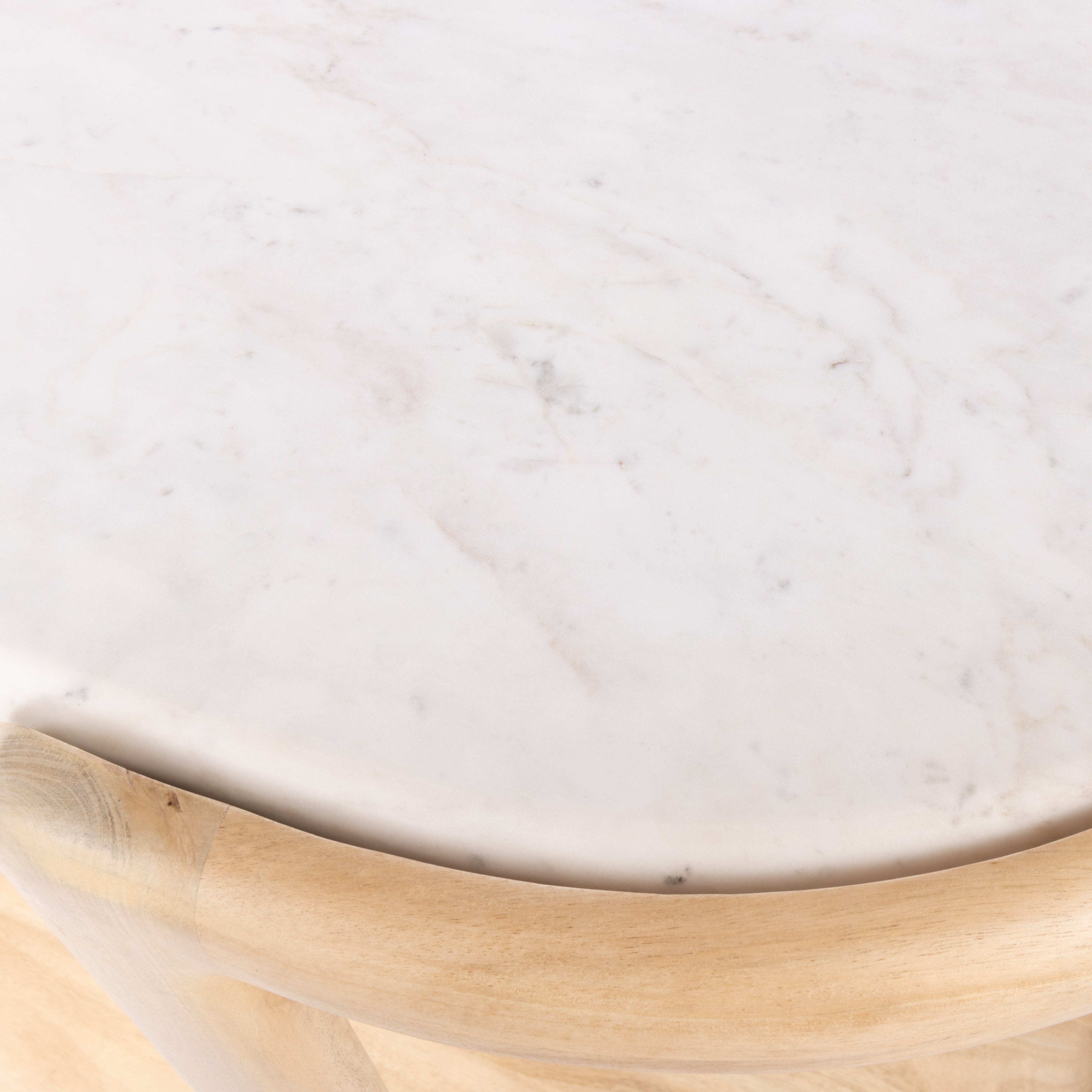Grand Designs Ashton Console White & Bleached Wood