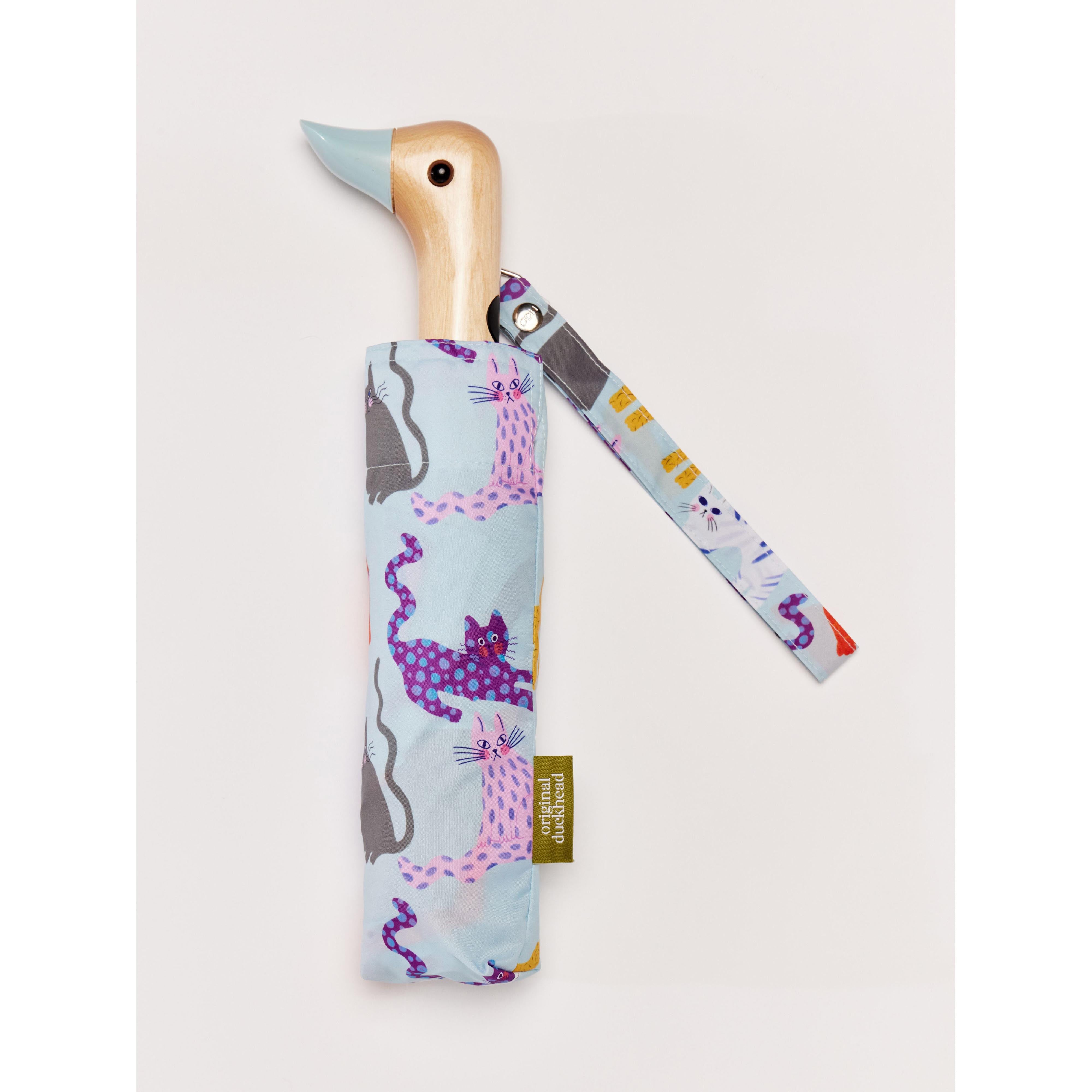Original Duckhead Duck Umbrella Compact Arty Cats Ice