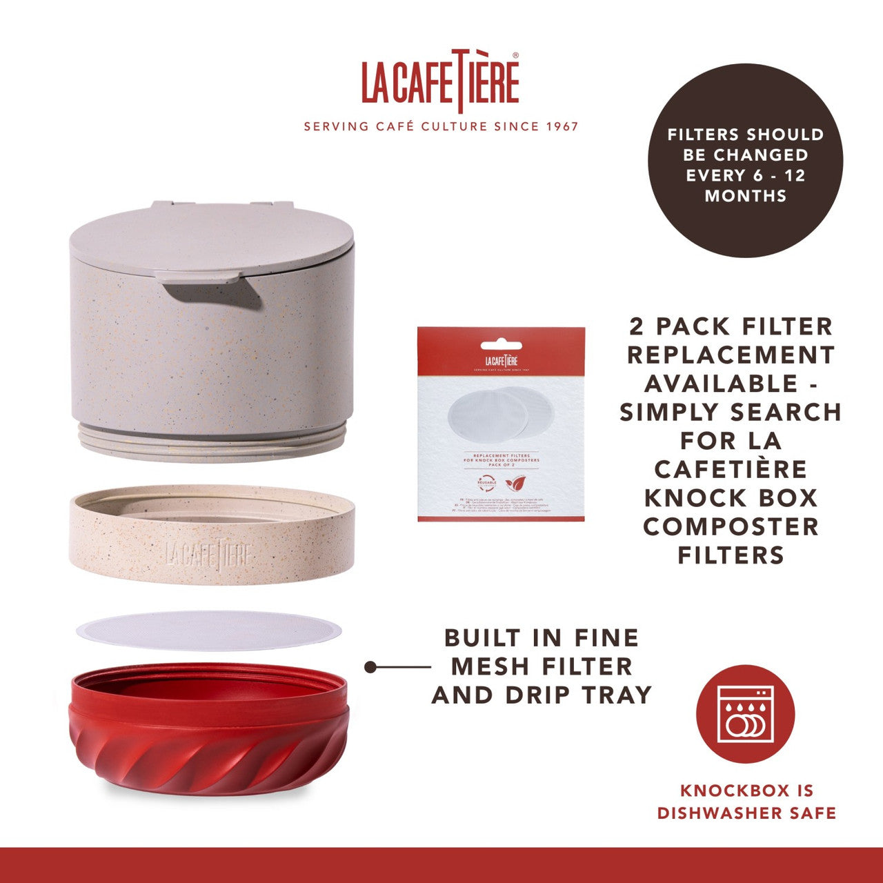 La Cafetière Renew Composter & Knockbox 750ml