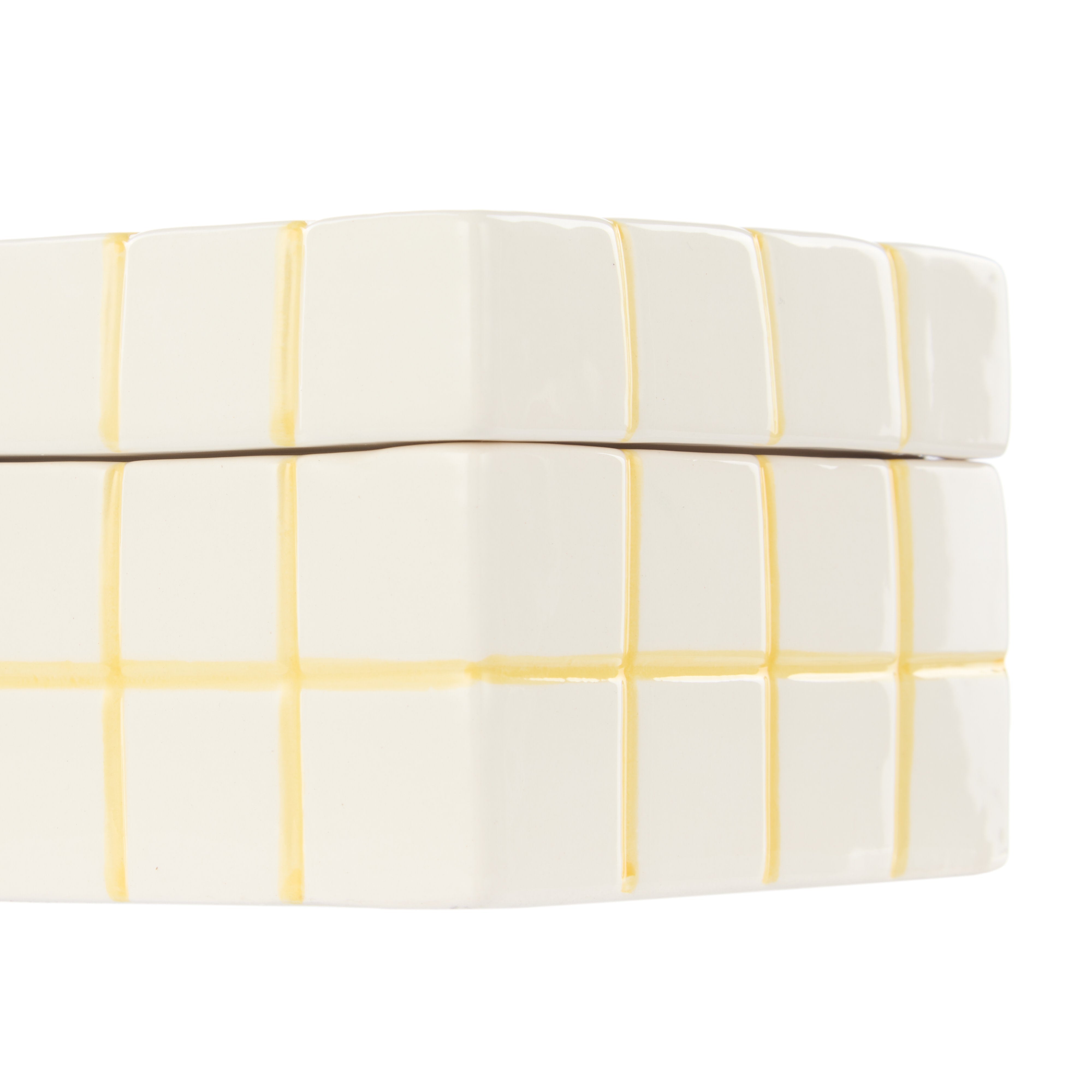 Emporium Lulu Collection Check Box Yellow