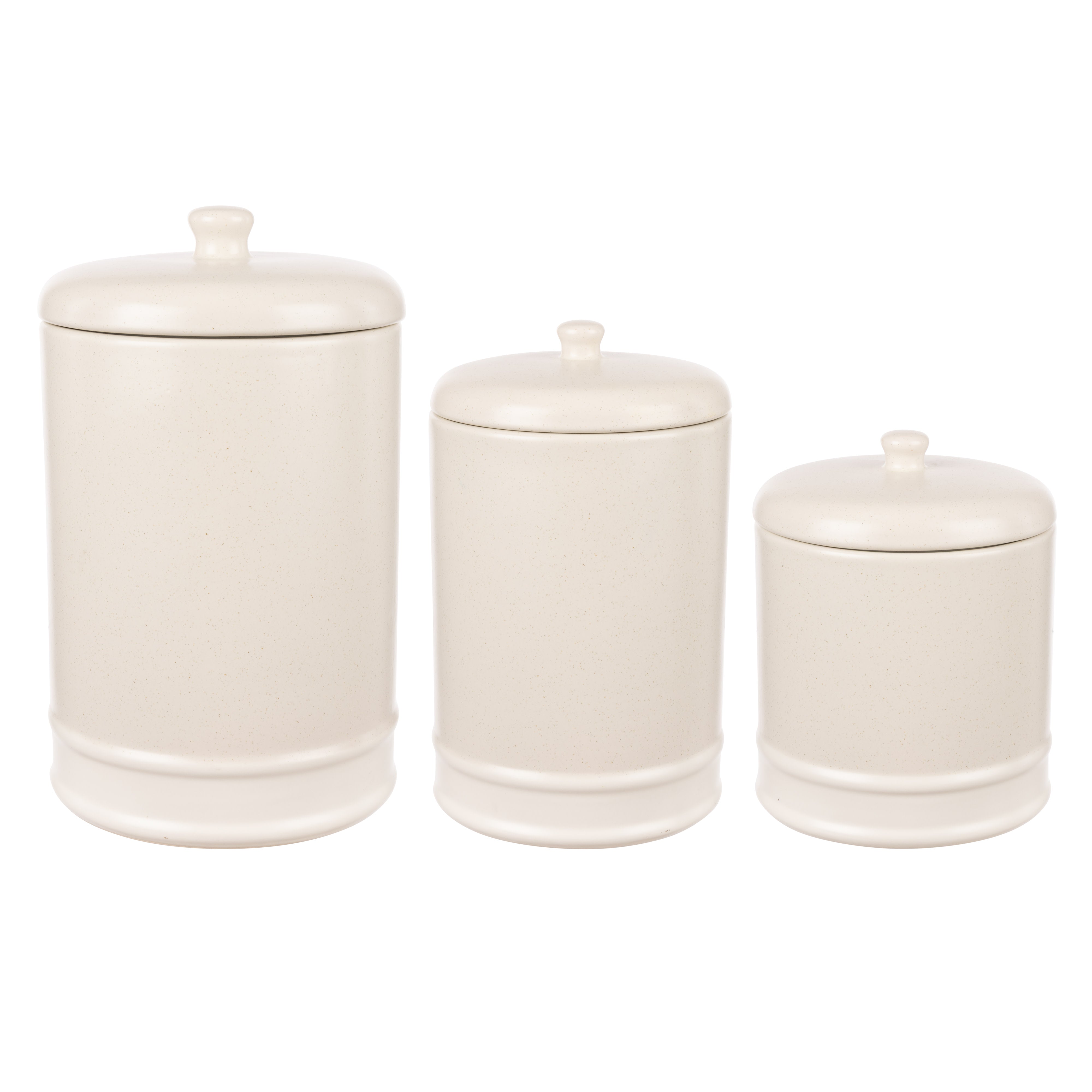 Davis & Waddell Darley Canister 3 Piece Set Cream