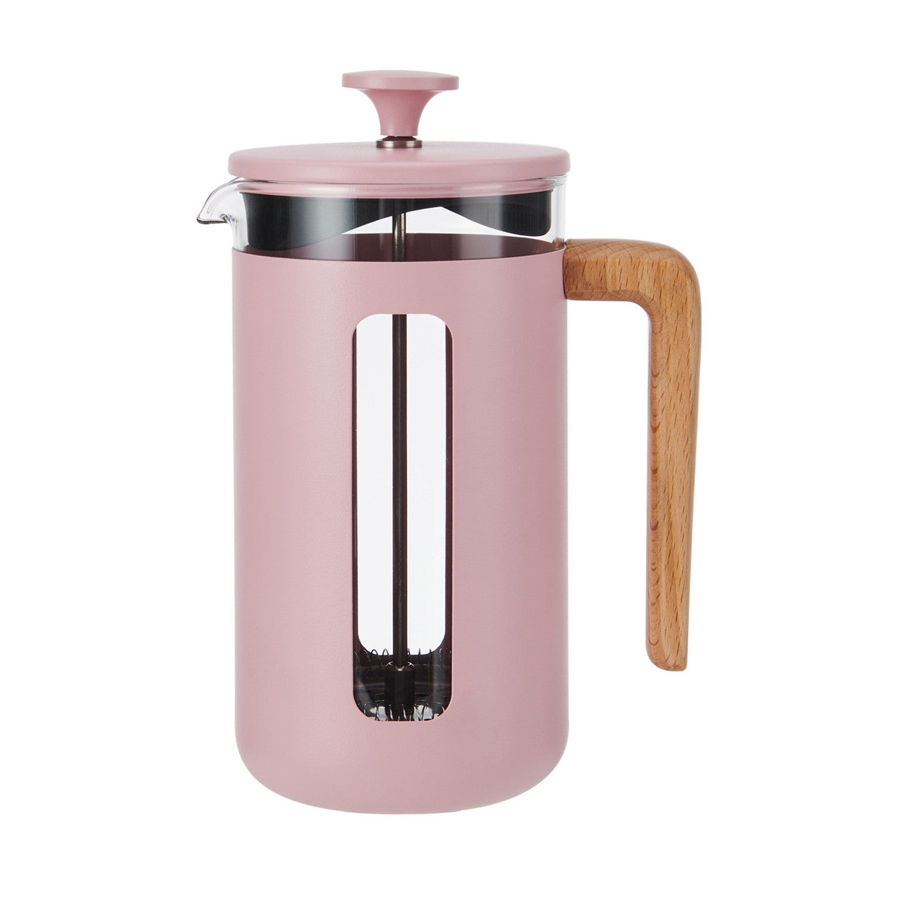 La Cafetière Pisa Stainless Steel Cafetière 8 Cup / 1L (Pink)