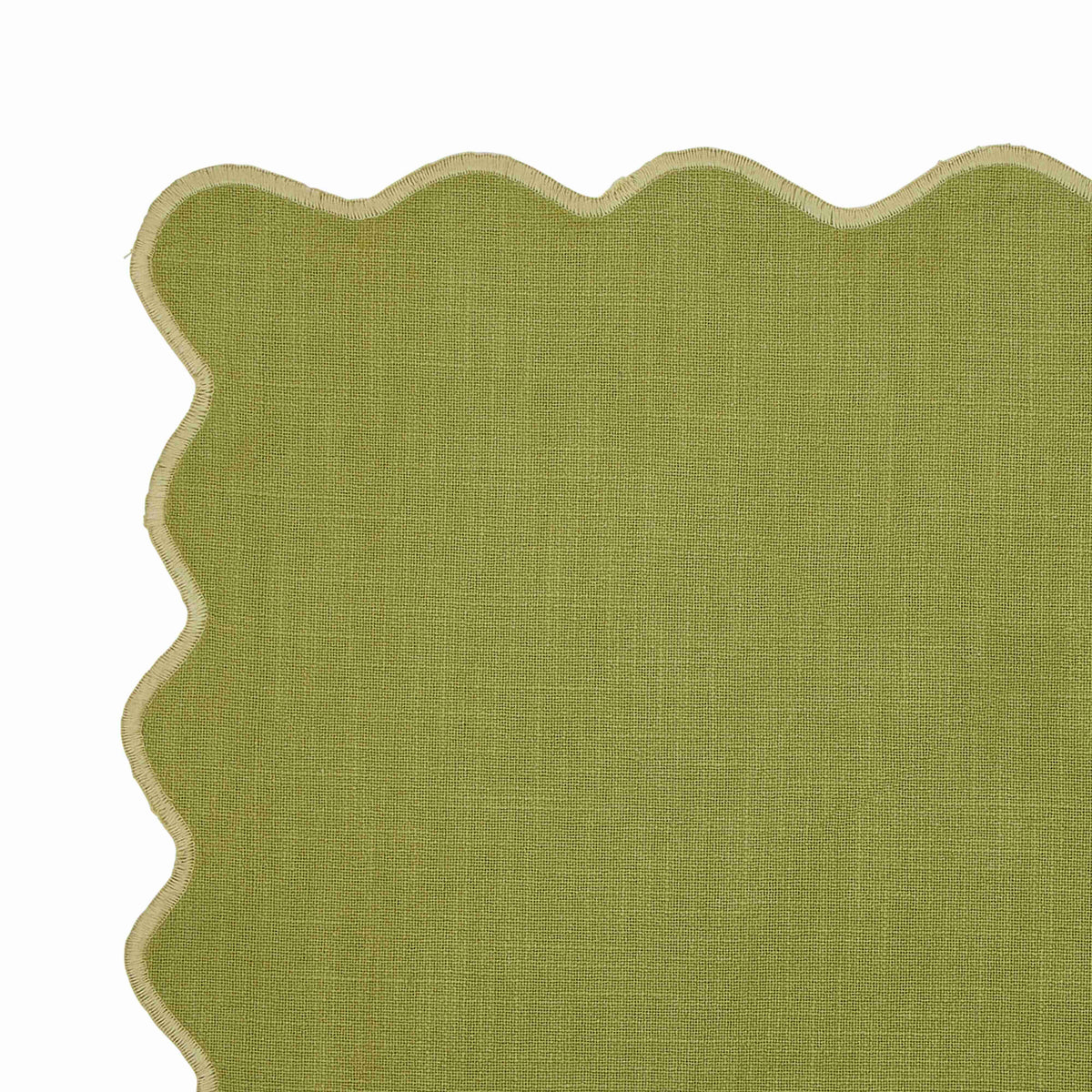 Emporium Neo Scalloped Napkin Green & Lime
