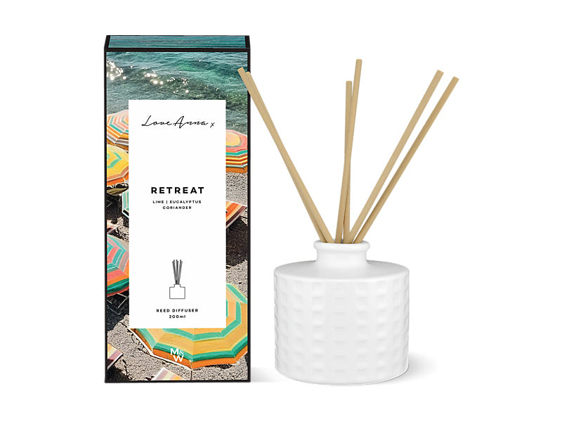 Maxwell & Williams Scentimental Diffuser Retreat White Grid 200ml