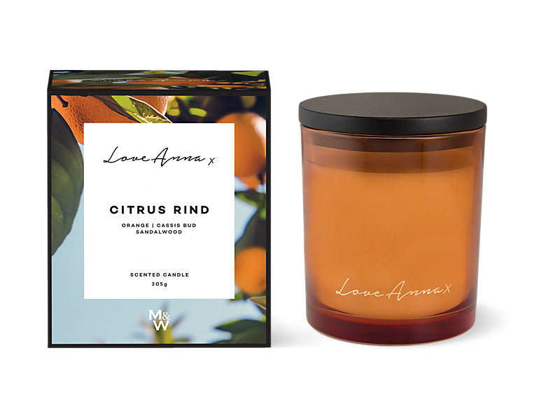 Maxwell & Williams Kitchen Delights Fragrance Candle 205g Citrus Rind Orange