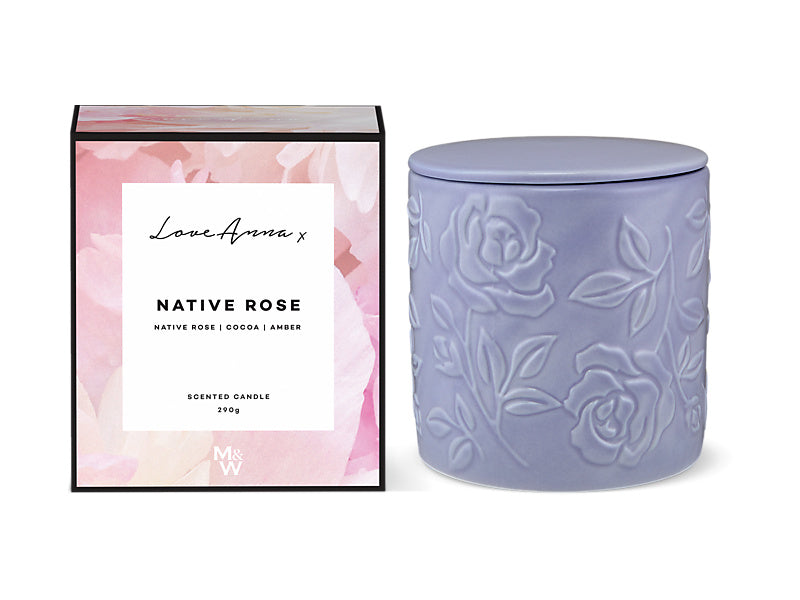 Maxwell & Williams Botanika Fragrance Candle 290g Native Rose Purple 200ml