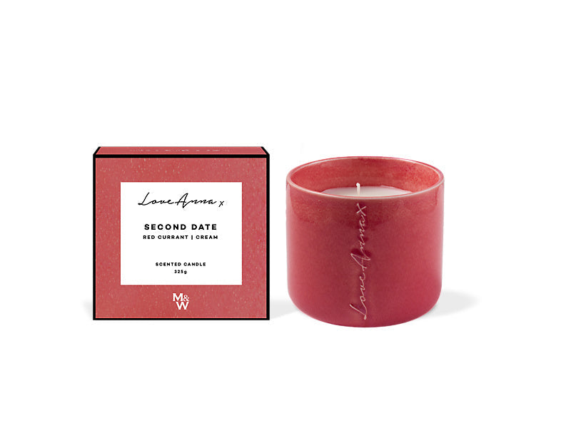 Maxwell & Williams Chapters Second Date Fragrance Candle 325g Red Currant & Cream Raspberry
