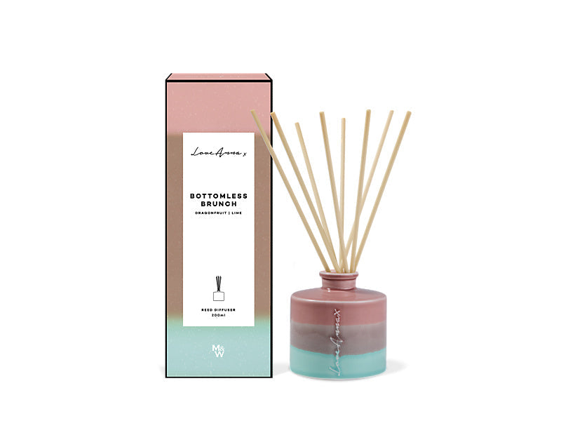 Maxwell & Williams Chapters Bottomless Brunch Diffuser 200ml Dragonfruit & Lime Ombre Pink