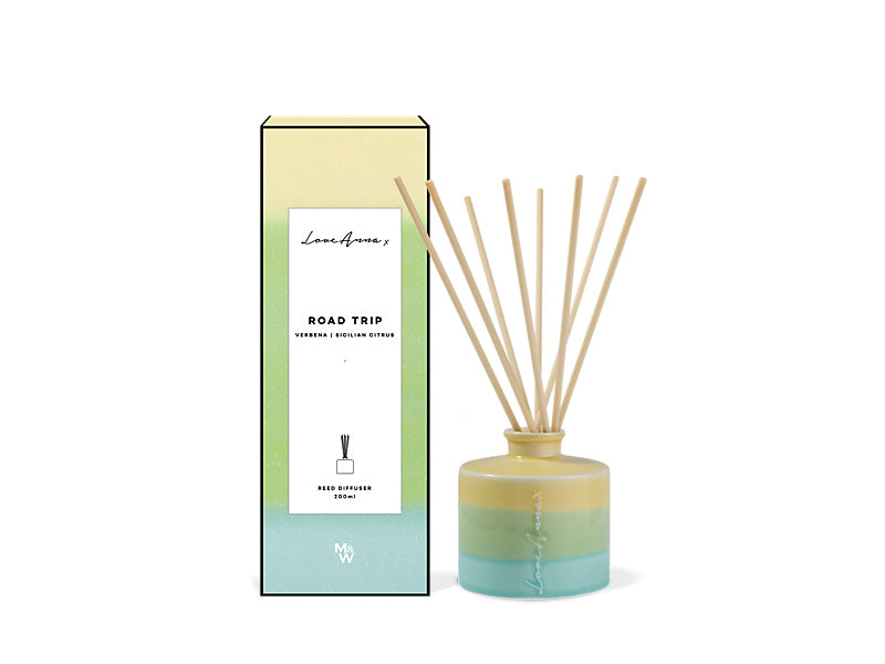 Maxwell & Williams Chapters Road Trip Diffuser Verbena & Sicillian Ombre Yellow 200ml
