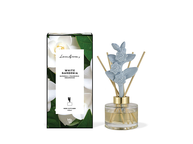 Maxwell & Williams Botanika Diffuser White Gardenia Blue 150ml