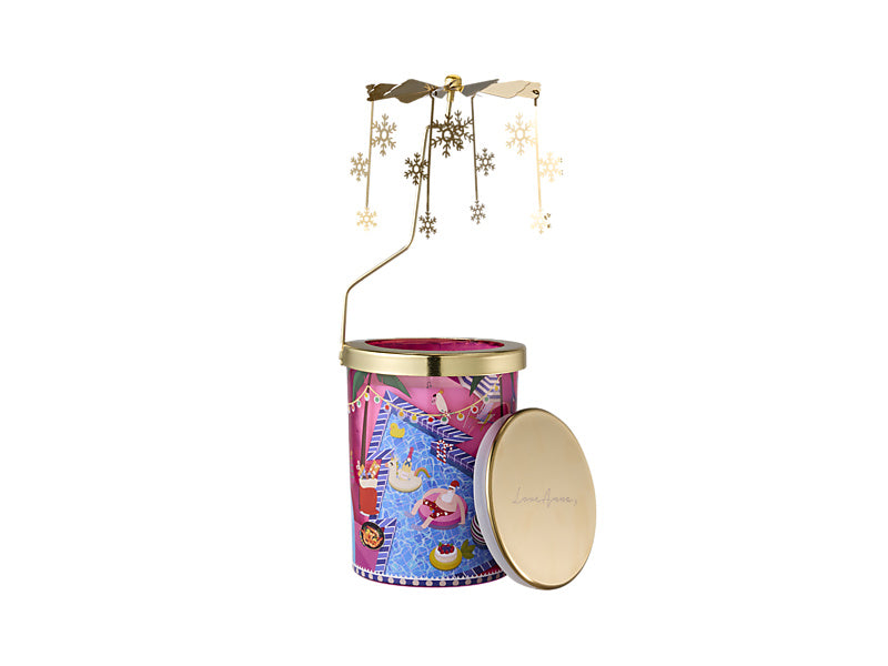 Maxwell & Williams Festive Down Under Fragrance Candle 235g Prosecco Cheer Decorator Set Pink