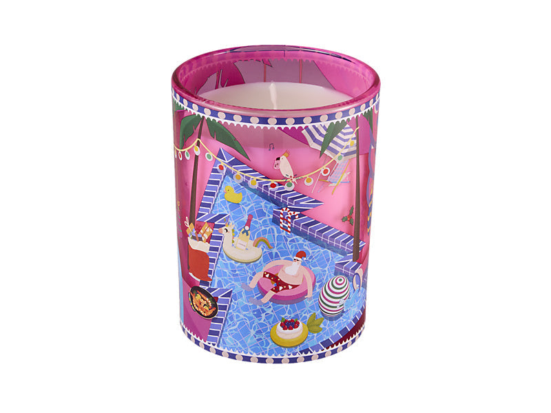 Maxwell & Williams Festive Down Under Fragrance Candle 235g Prosecco Cheer Decorator Set Pink