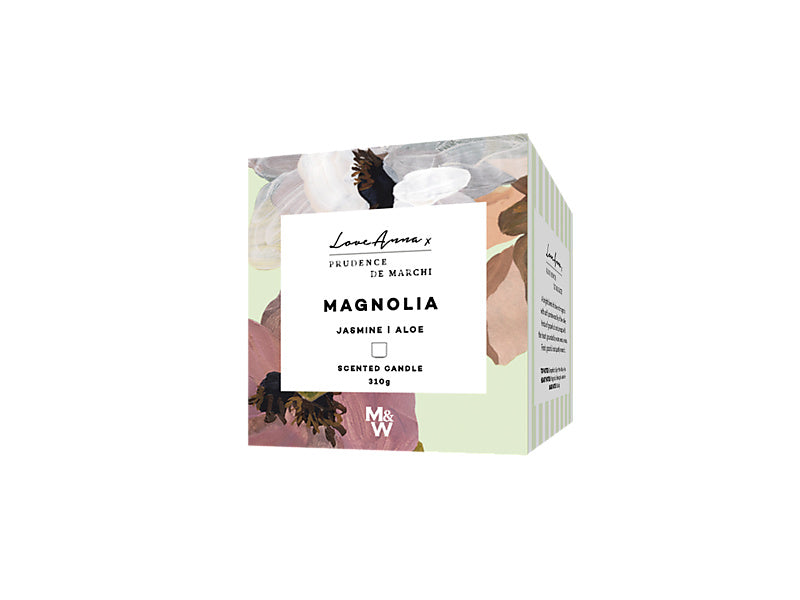 Maxwell & Williams Prudence De Marchi Magnolia Fragrance Candle 310g Burgundy