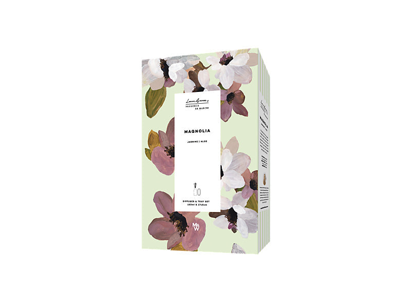 Maxwell & Williams Prudence De Marchi Magnolia Diffuser & Tray Set & 17 x 8cm Burgundy 150ml
