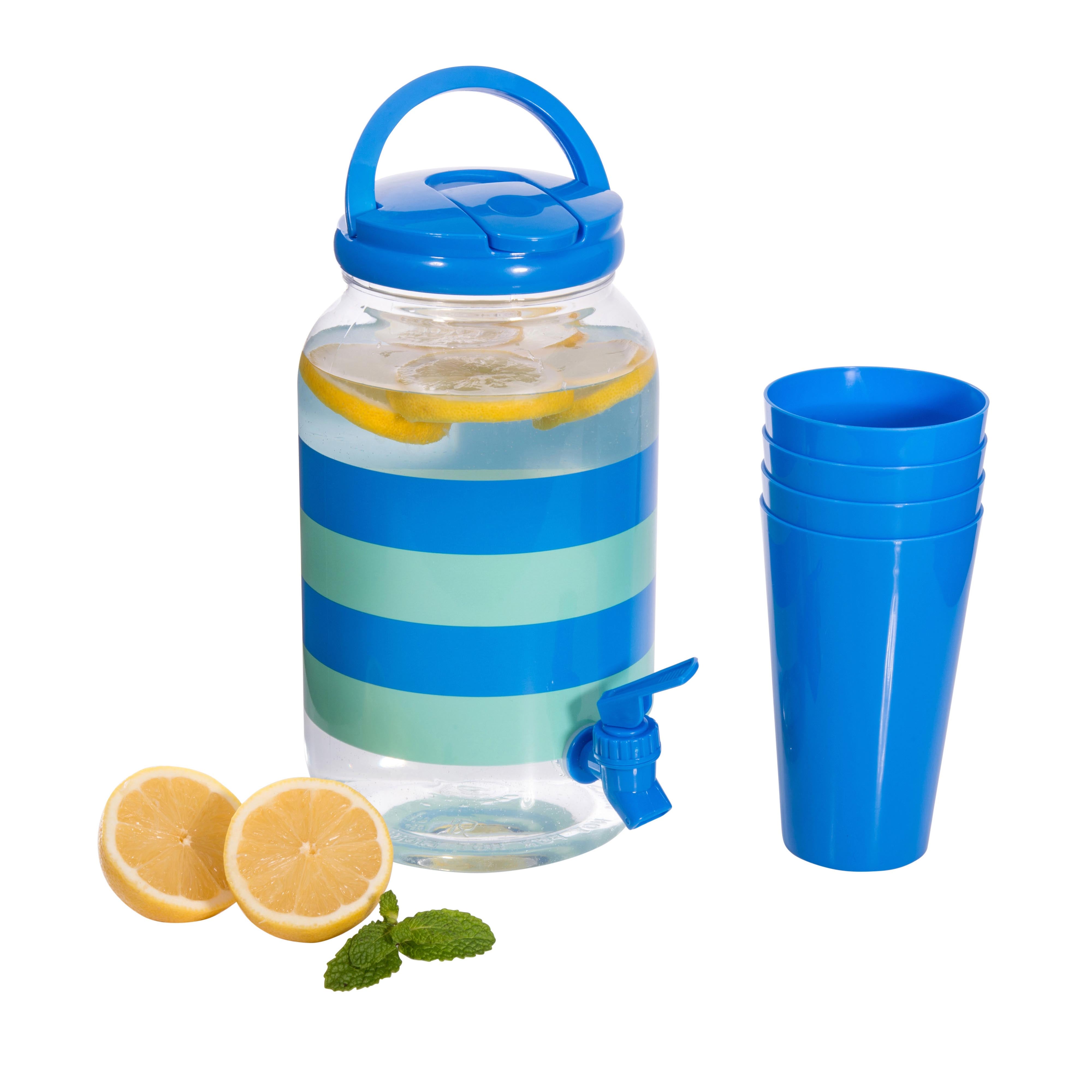 isGift Eclectic Summer Drink Dispenser Set Multi-Coloured