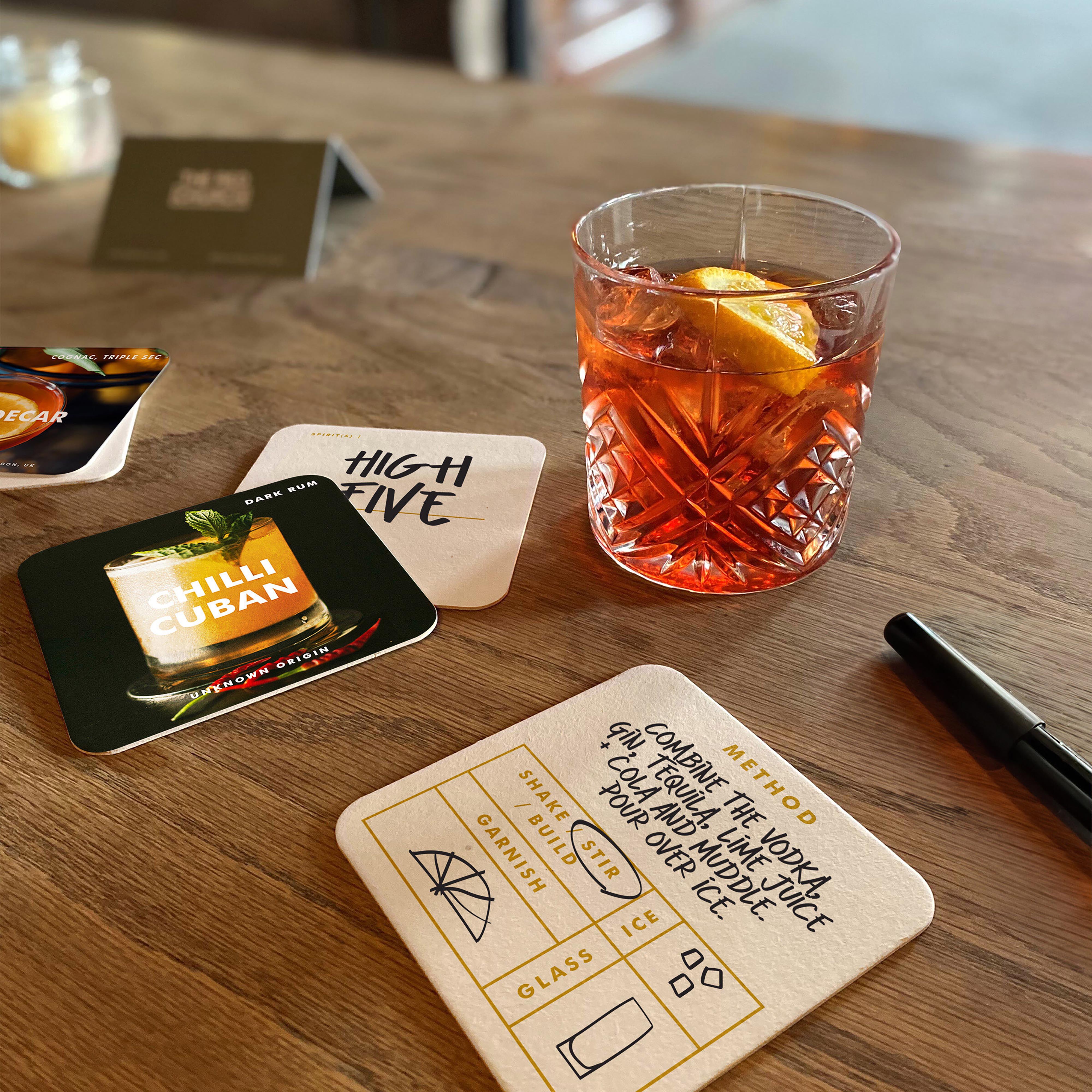 Luckies Iron & Glory Mixologist Cocktail Recipe Cards