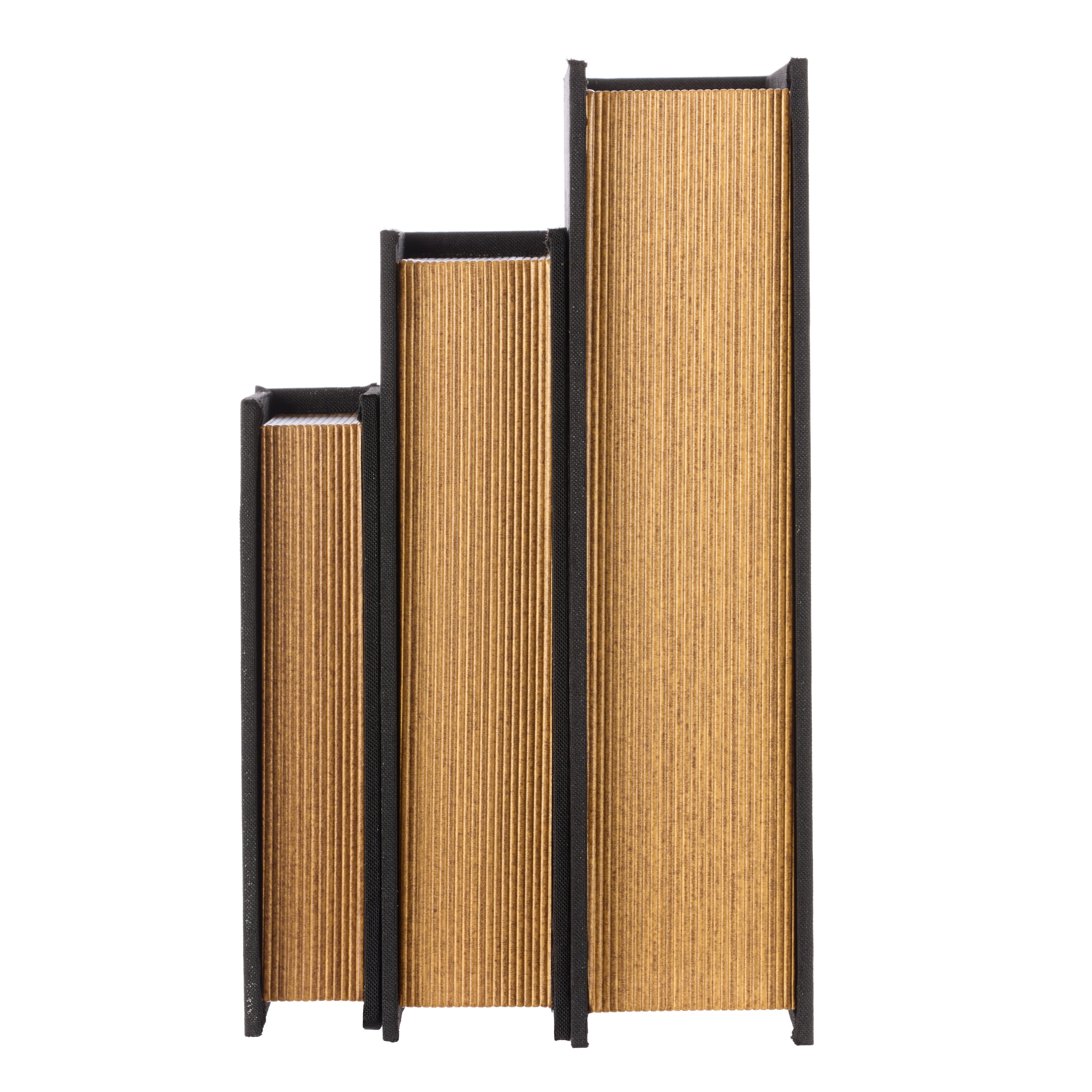 Society Home Atticus Book Box 3pcs Set Black & Natural